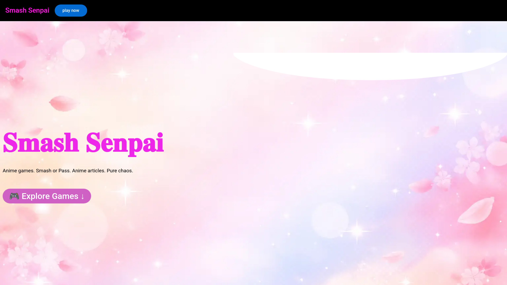 website screenshot of https://smashsenpai.com/