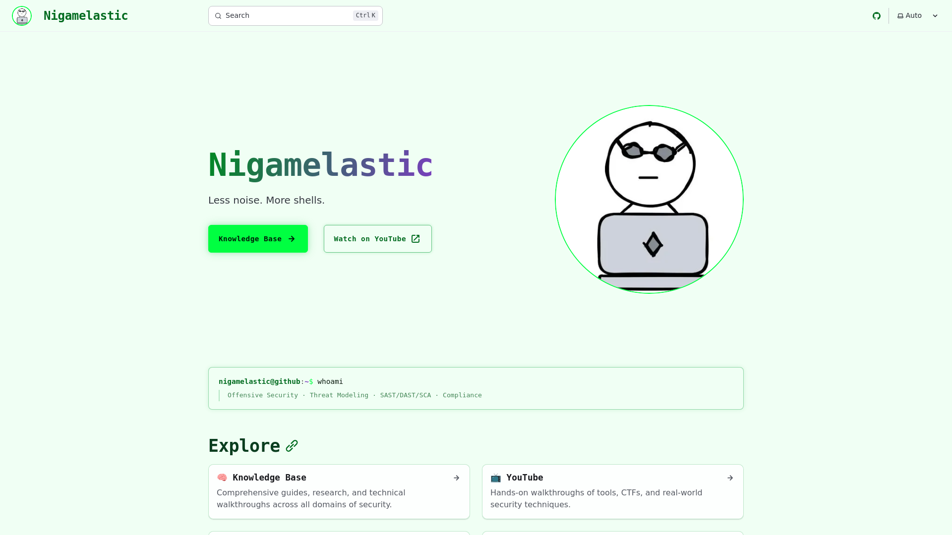 website screenshot of https://nigamelastic.pages.dev/