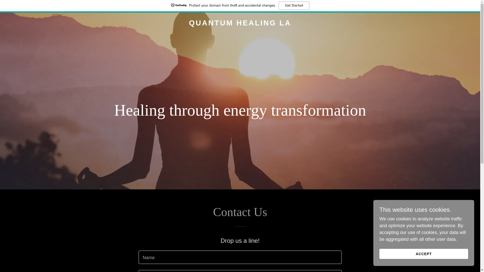 website screenshot of https://quantumhealingla.com/