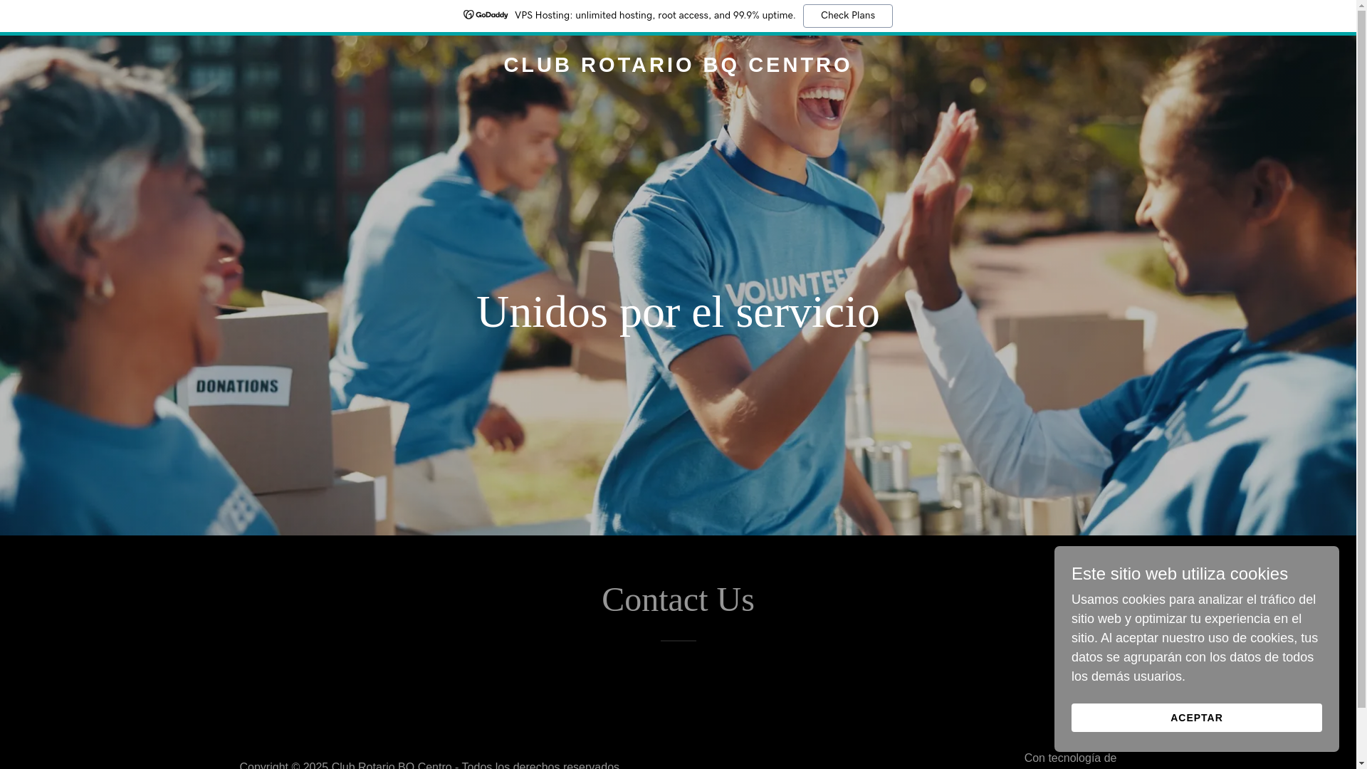 website screenshot of https://rotariobqcentro.org/
