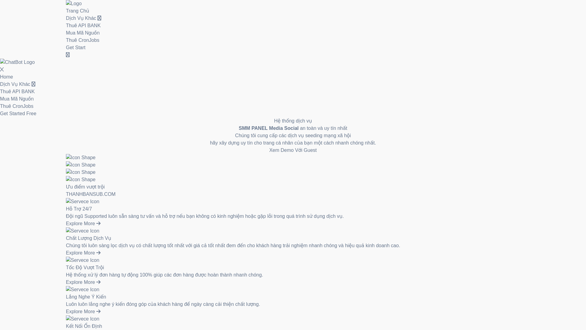 website screenshot of https://pvtsmm.xyz/