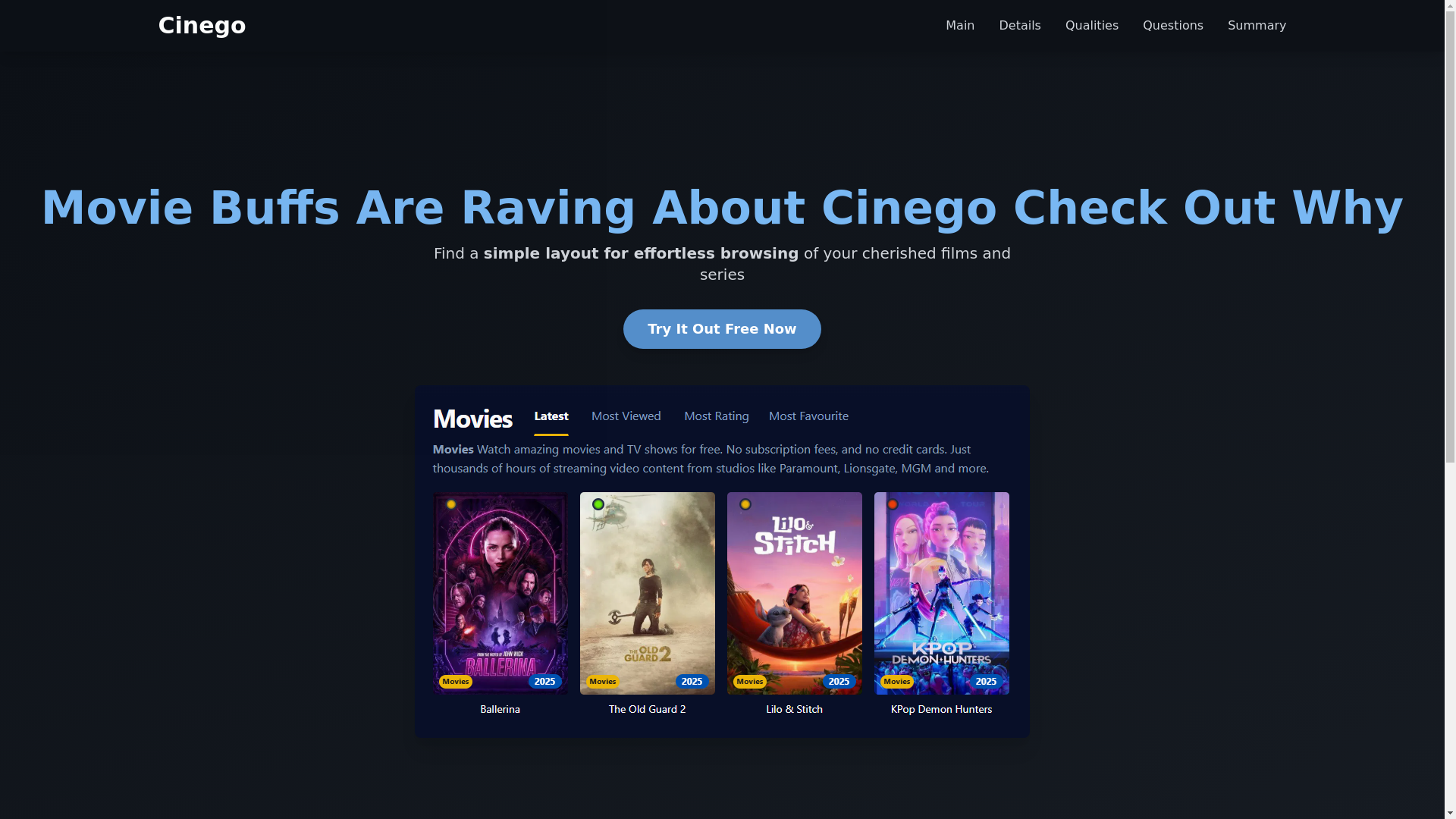 website screenshot of https://cinego-ksdl.pages.dev/