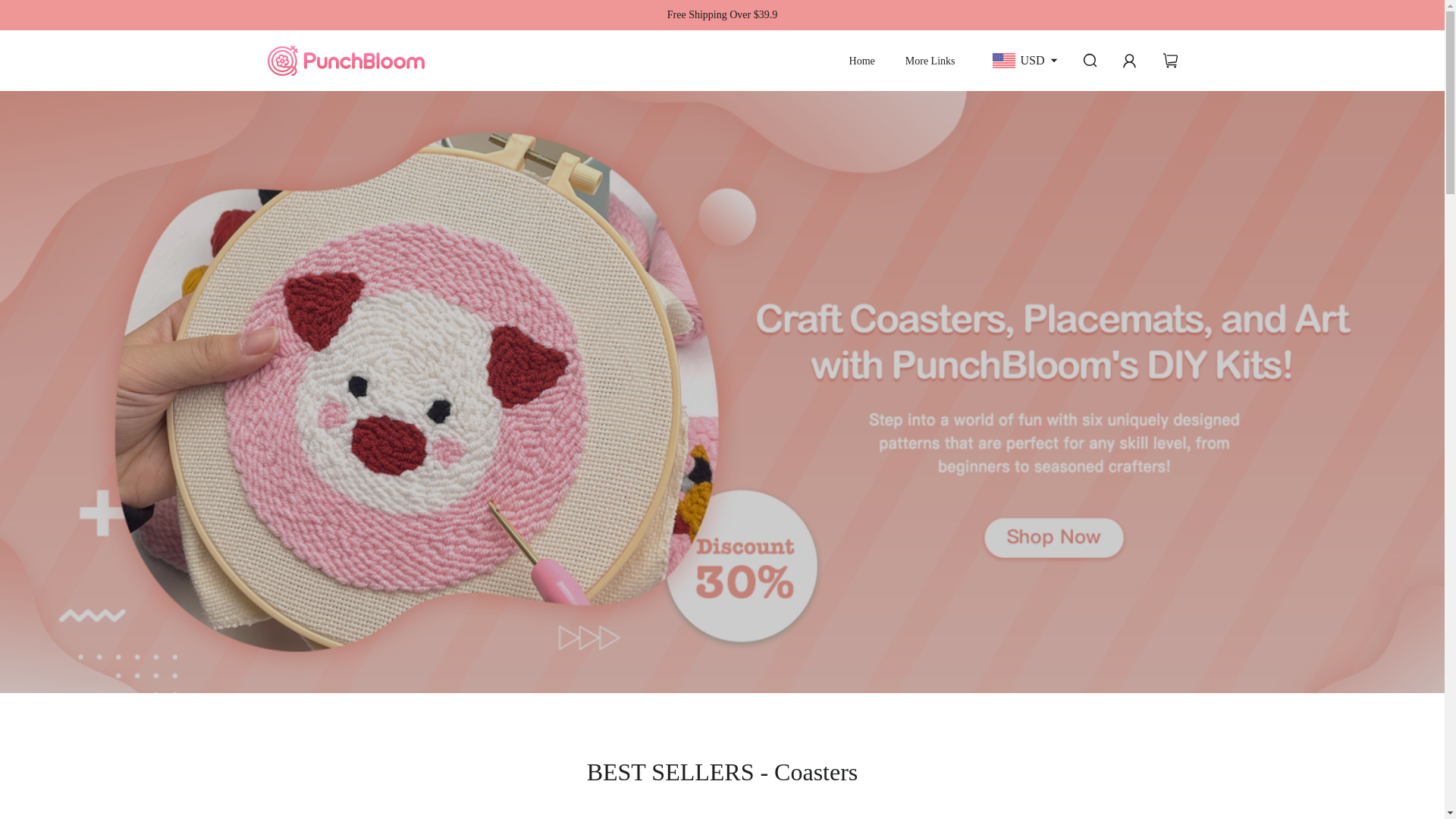 website screenshot of https://punchbloomdiy.com/