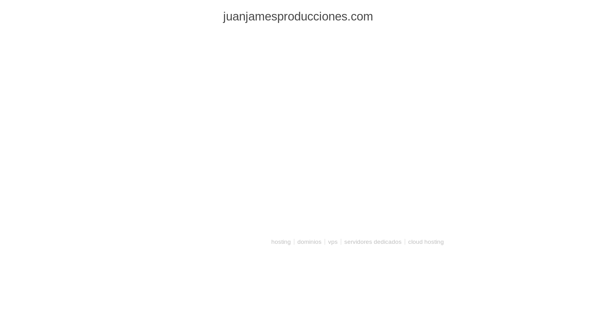 website screenshot of https://juanjamesproducciones.com/