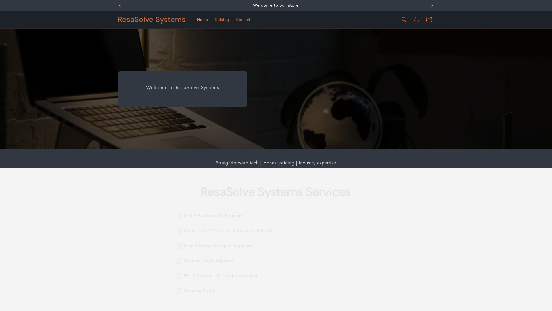 website screenshot of https://resasolvesystems.com/