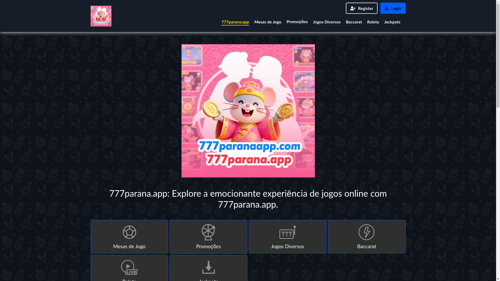 website screenshot of https://777paranaapp.com/