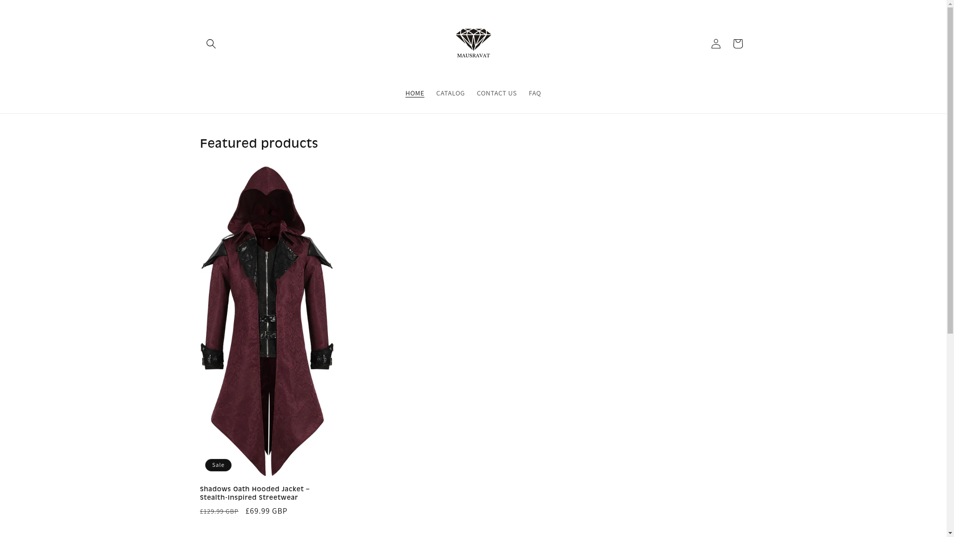 website screenshot of https://shadowdream.store/