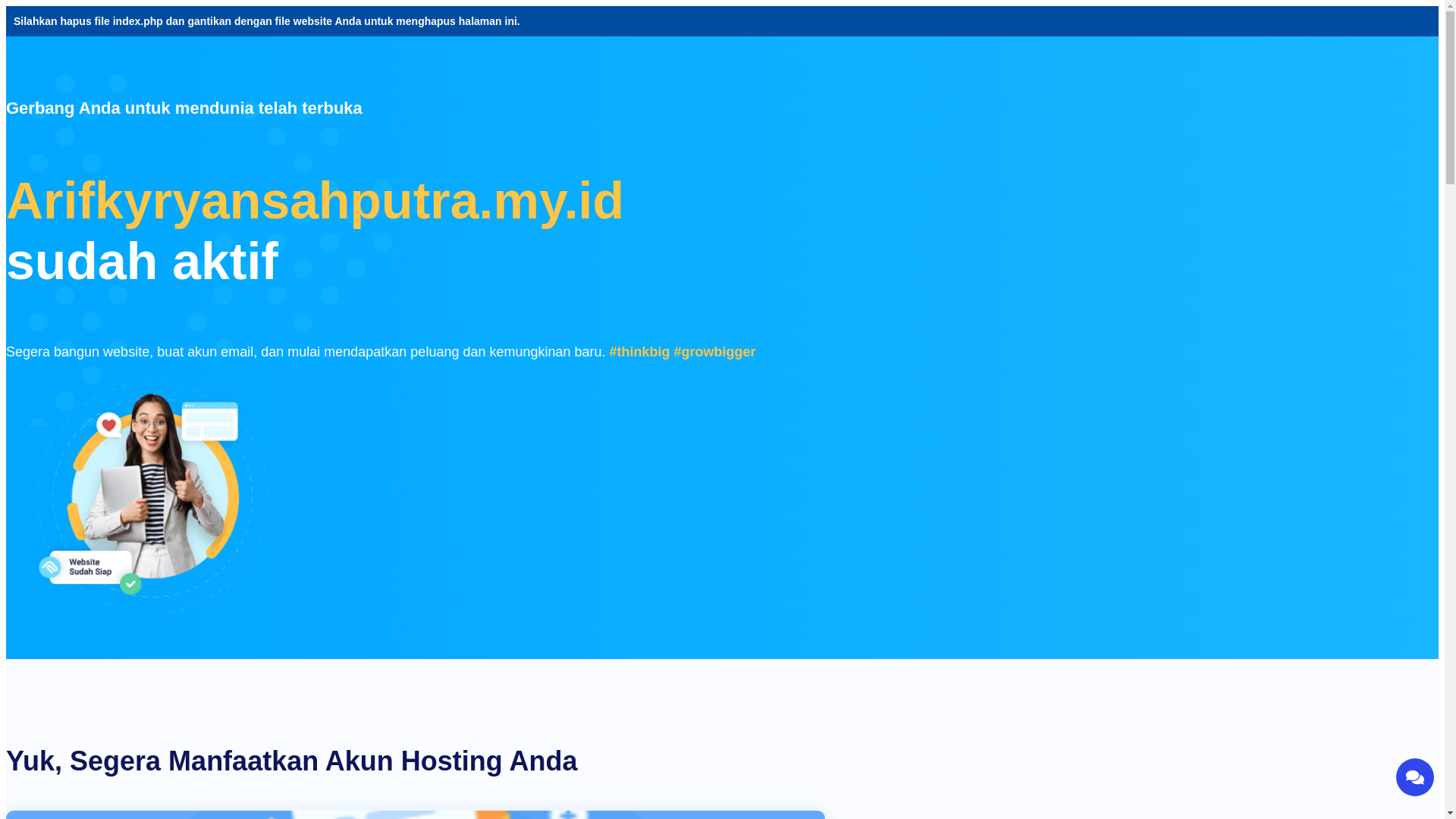 website screenshot of https://arifkyryansahputra.my.id/