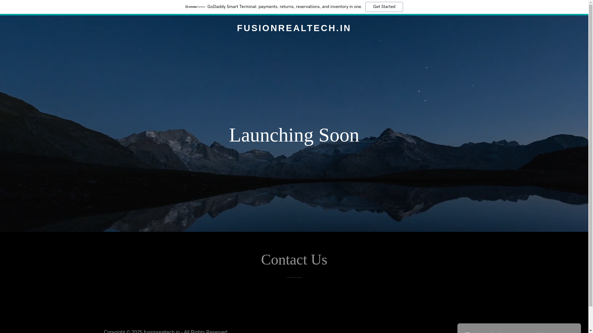 website screenshot of https://fusionrealtech.in/