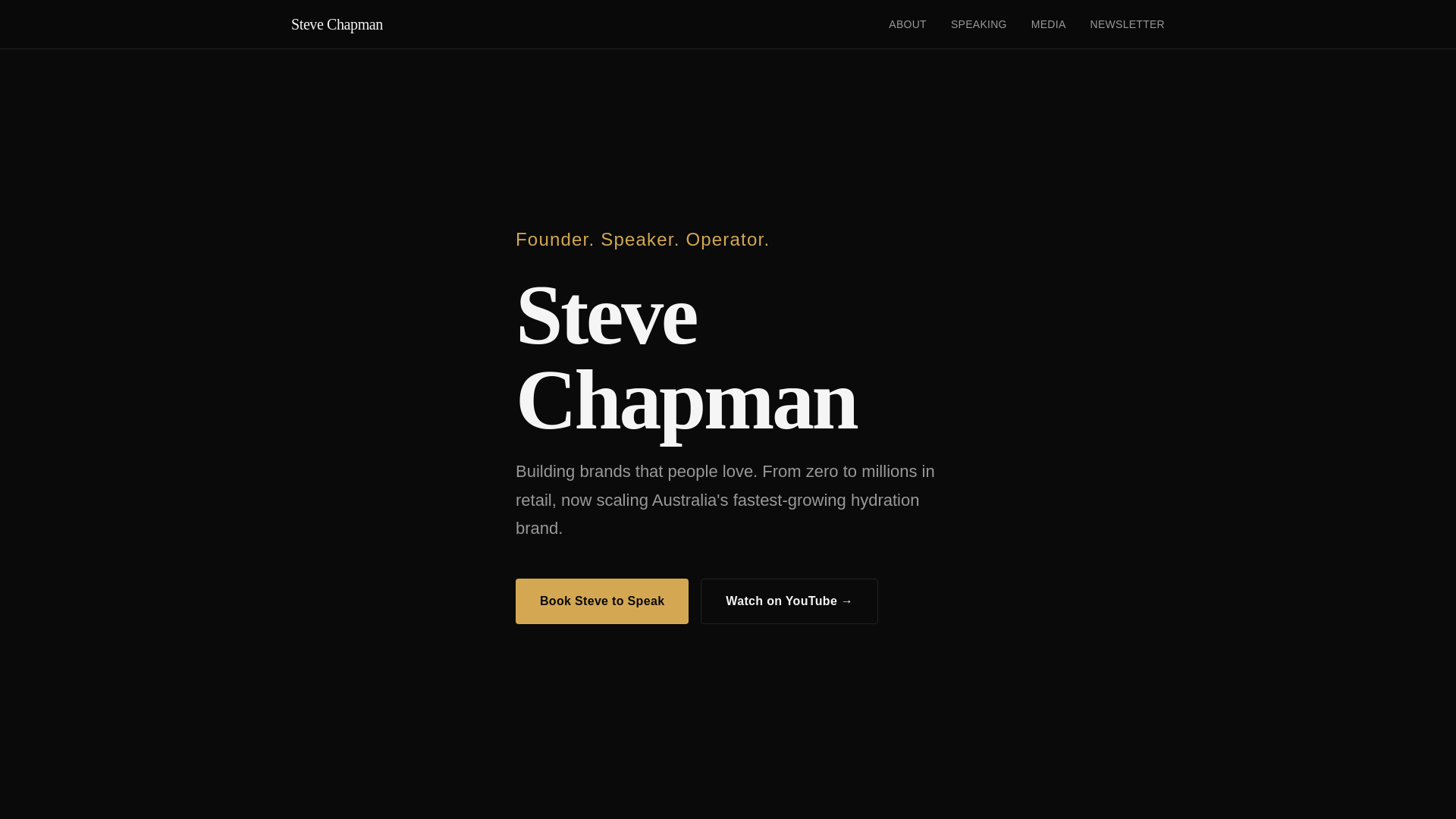 website screenshot of https://stevechapman-co.pages.dev/