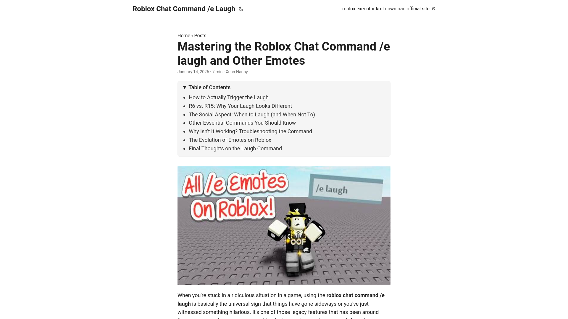 website screenshot of https://robloxchatcommandelaugh.pages.dev/