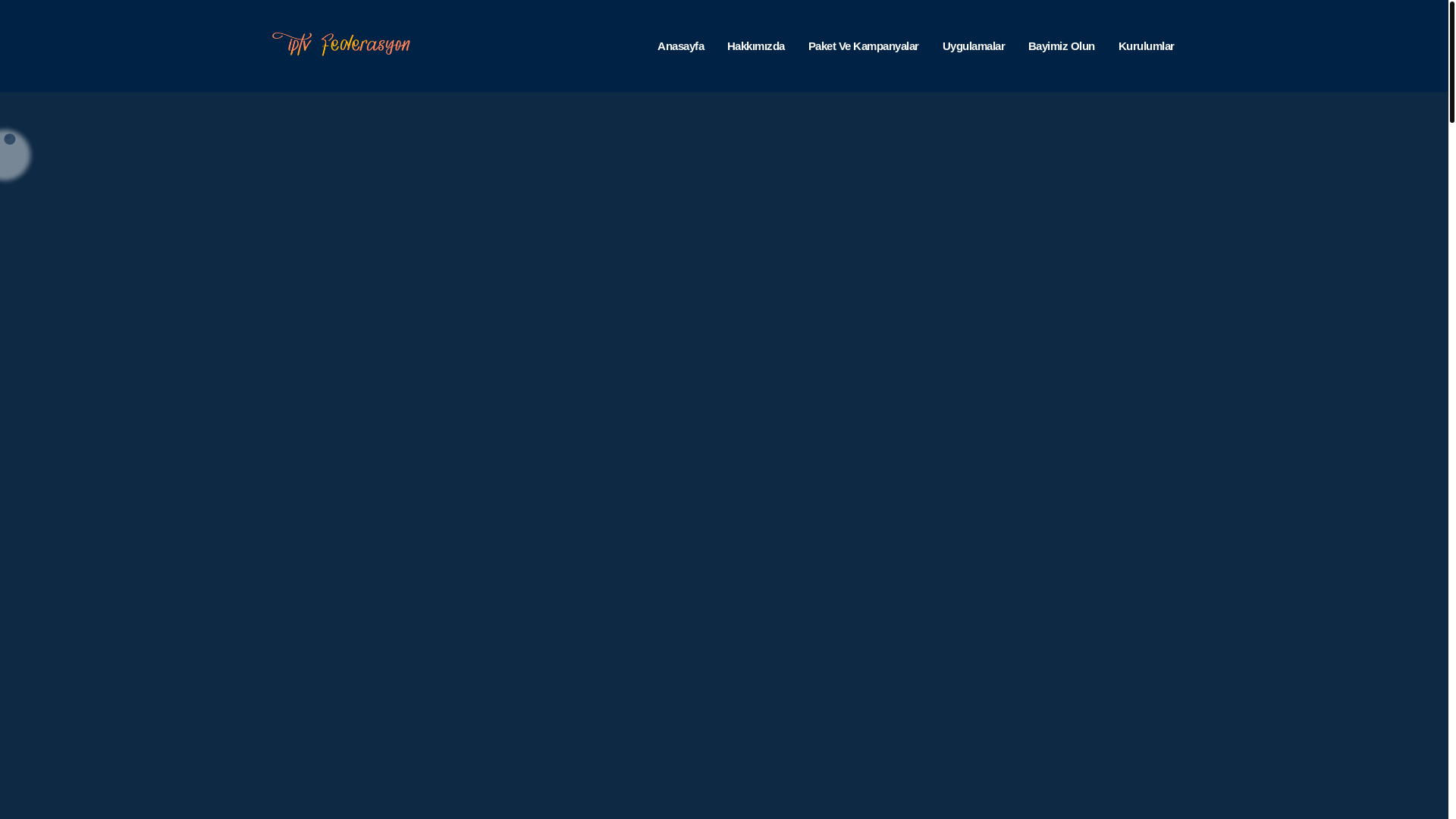 website screenshot of https://iptvfederasyon.pages.dev/