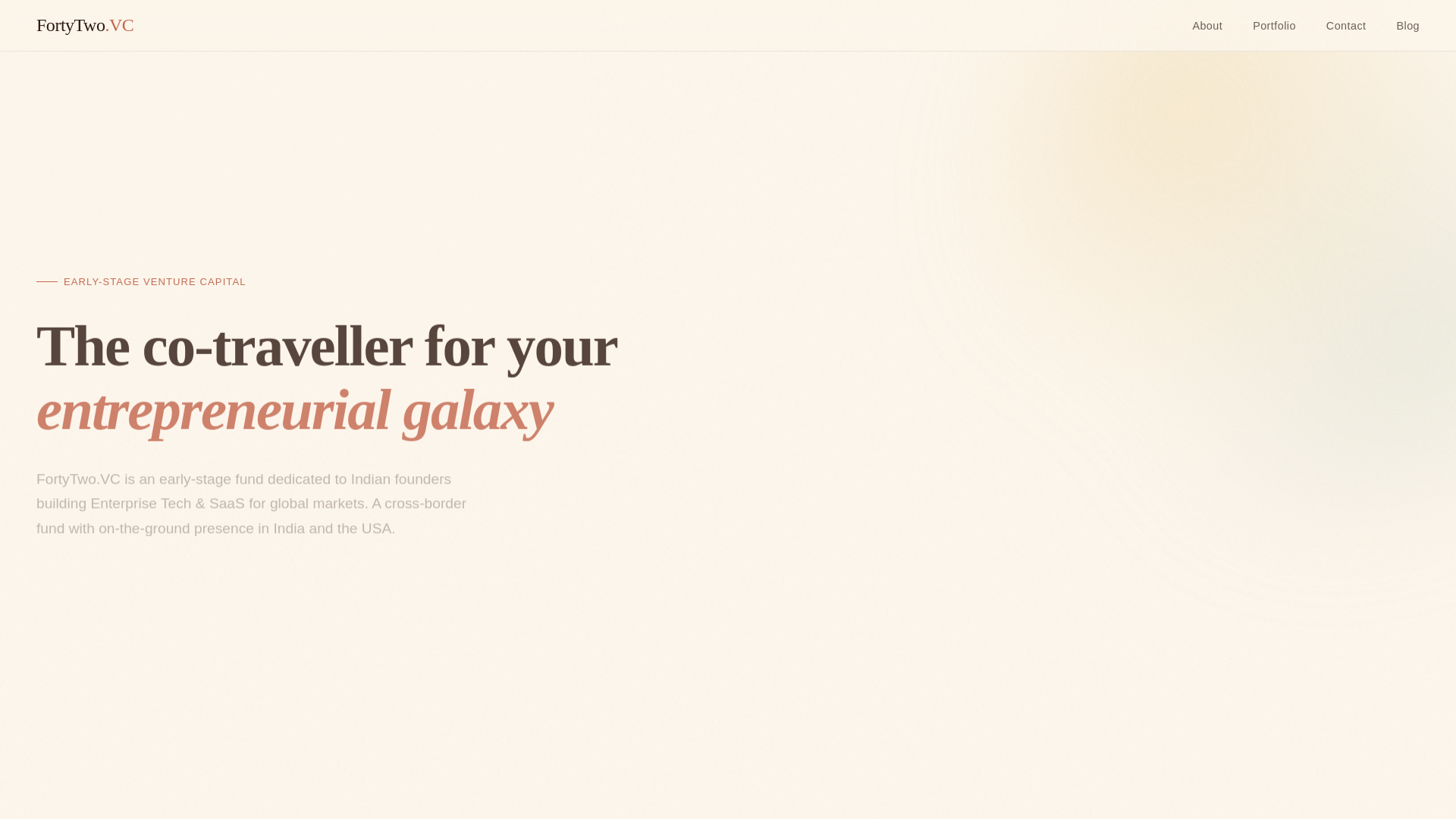 website screenshot of https://fortytwo-vc.pages.dev/