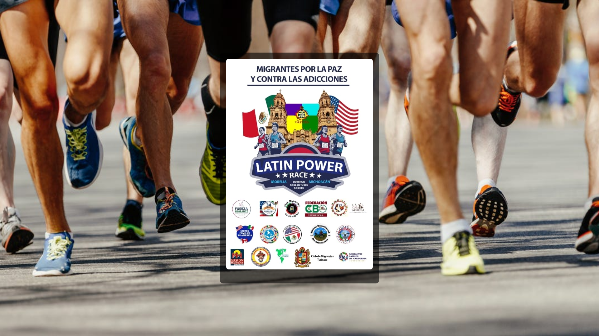 website screenshot of https://latinrace.com.mx/
