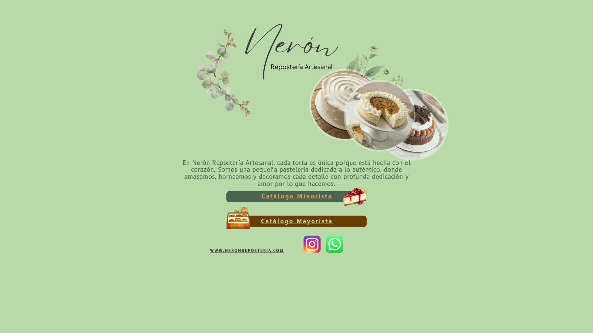 website screenshot of https://neronreposteria.com/
