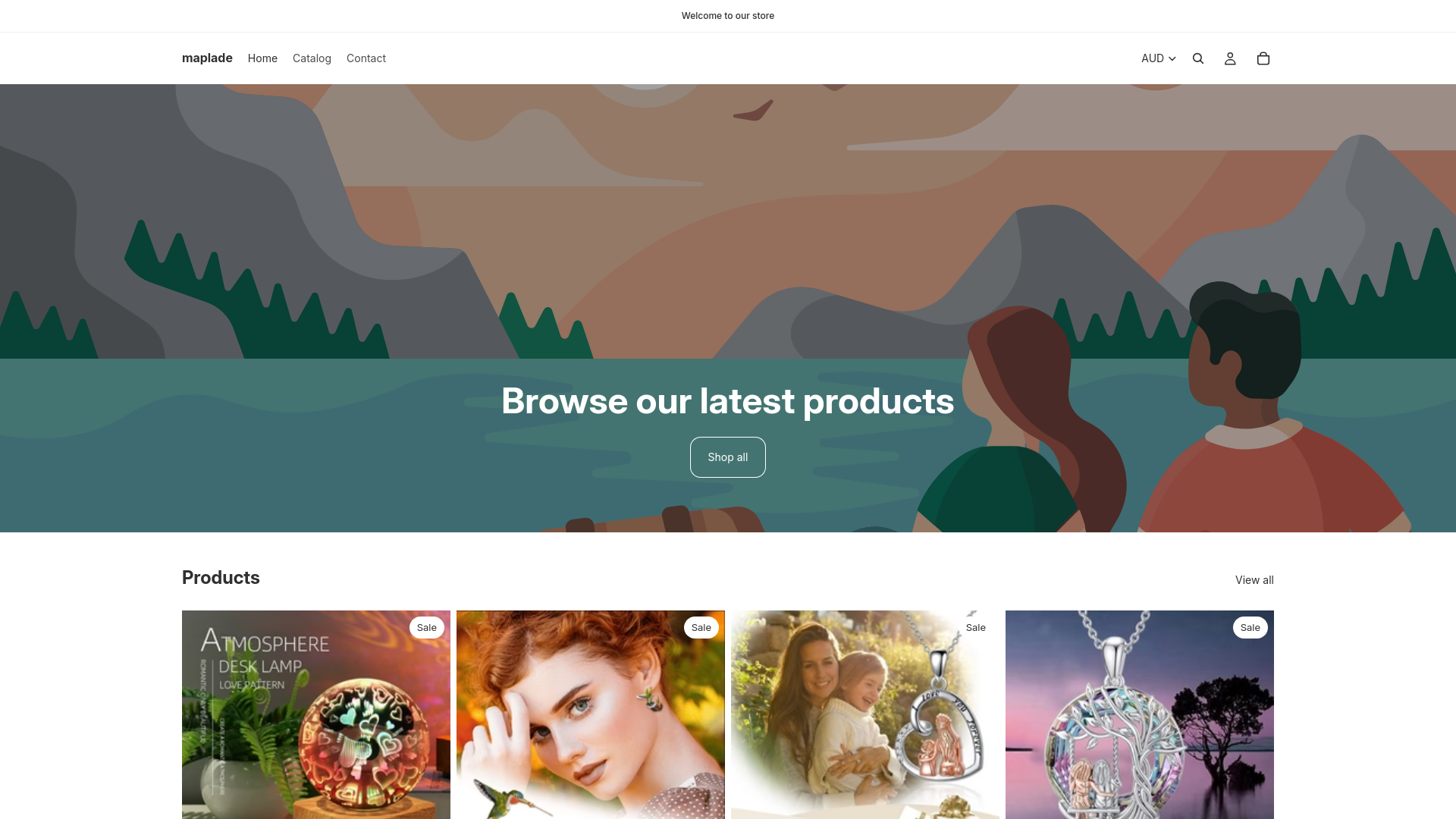 website screenshot of https://maplade.com/