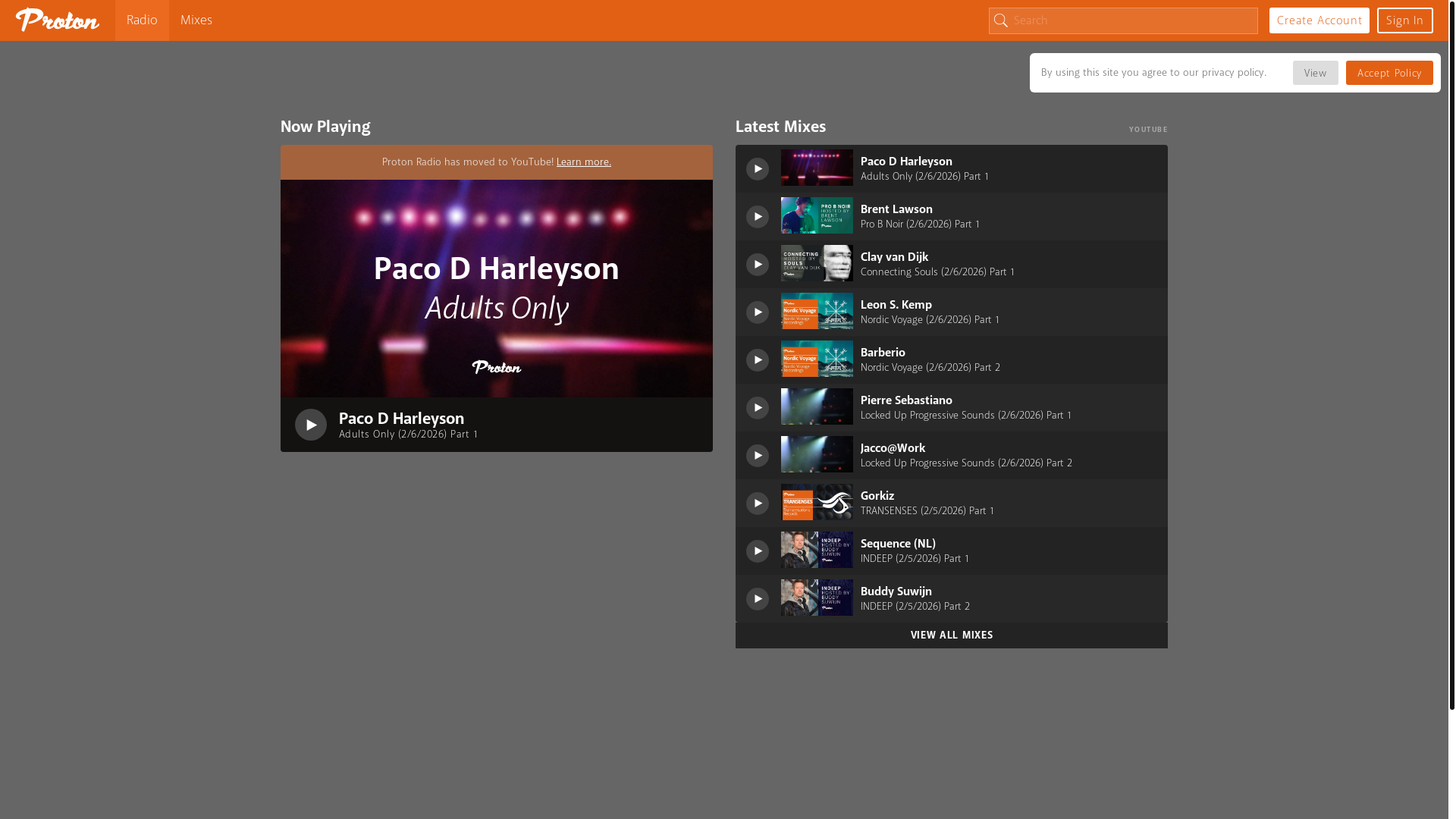 website screenshot of https://go.protonrad.io