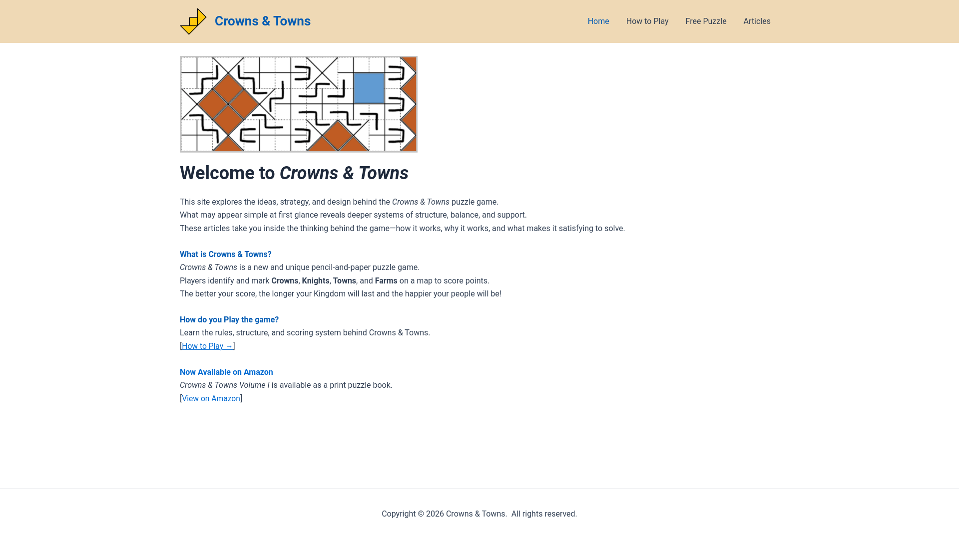 website screenshot of https://crownstowns.com