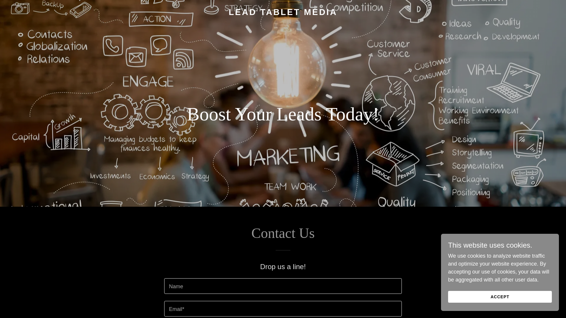 website screenshot of https://cloudleadtablet.com/