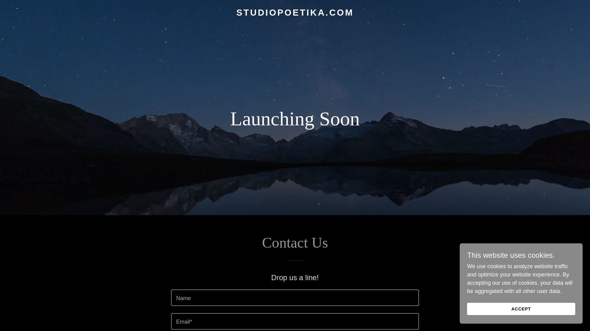 website screenshot of https://studiopoetika.com/