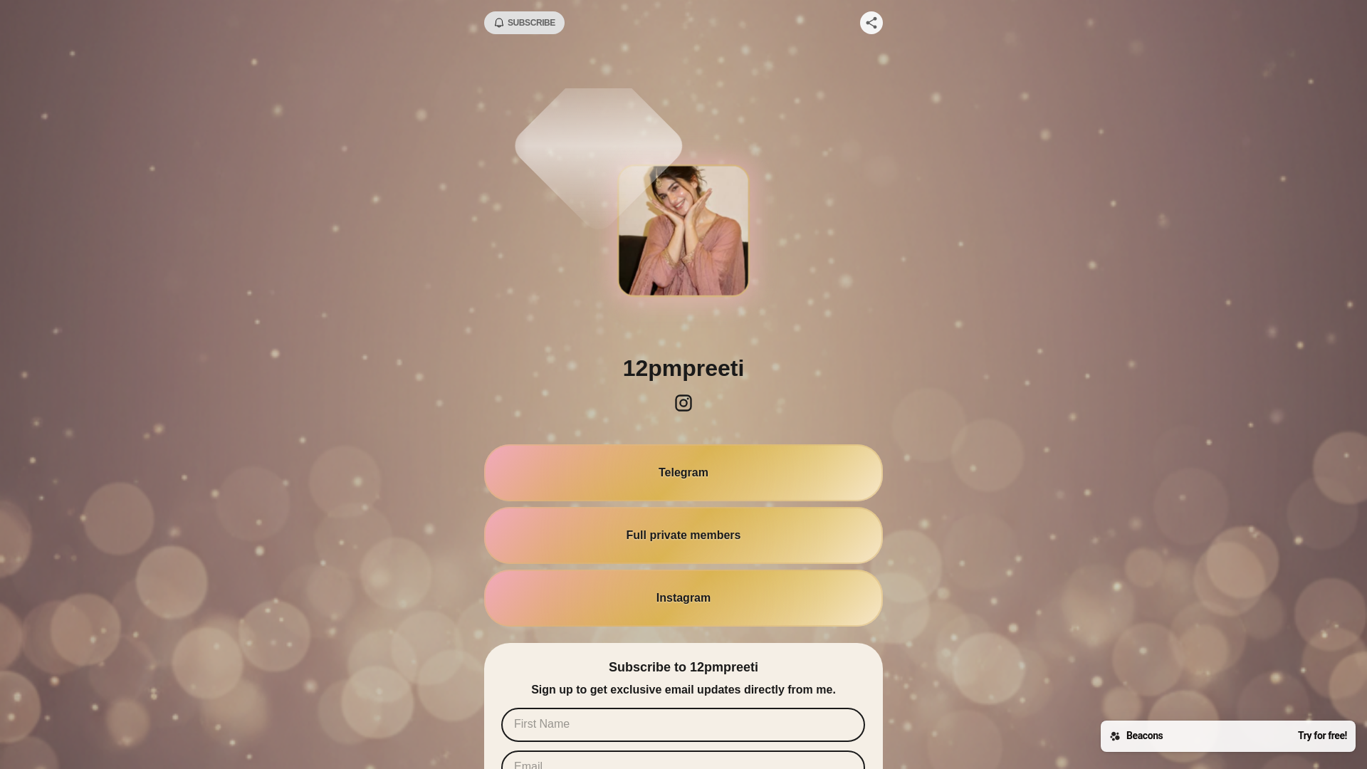 website screenshot of https://12pmpreeti.com