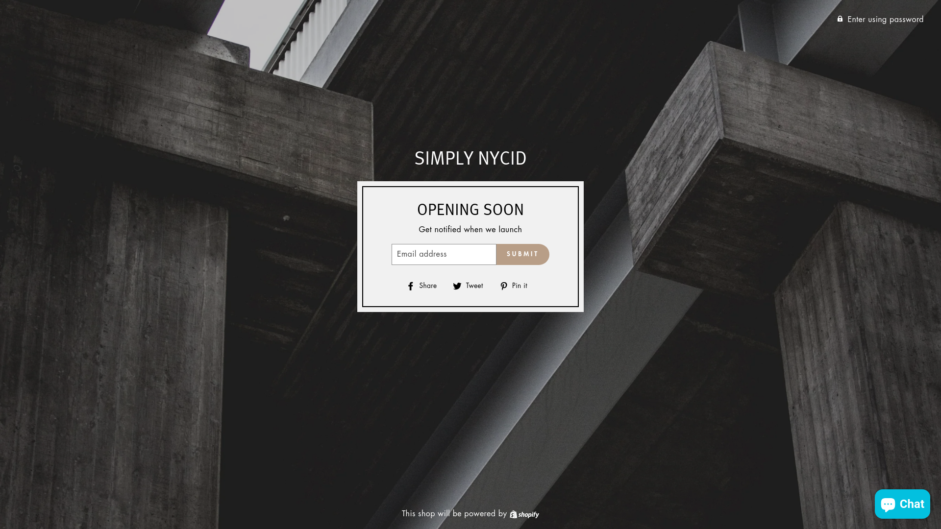 website screenshot of https://simplynycid.com/