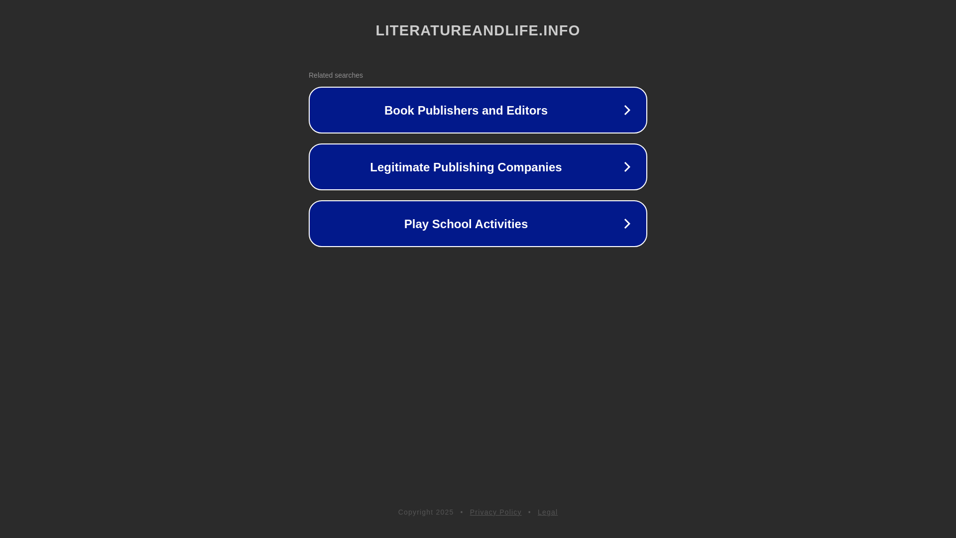 website screenshot of https://literatureandlife.info/