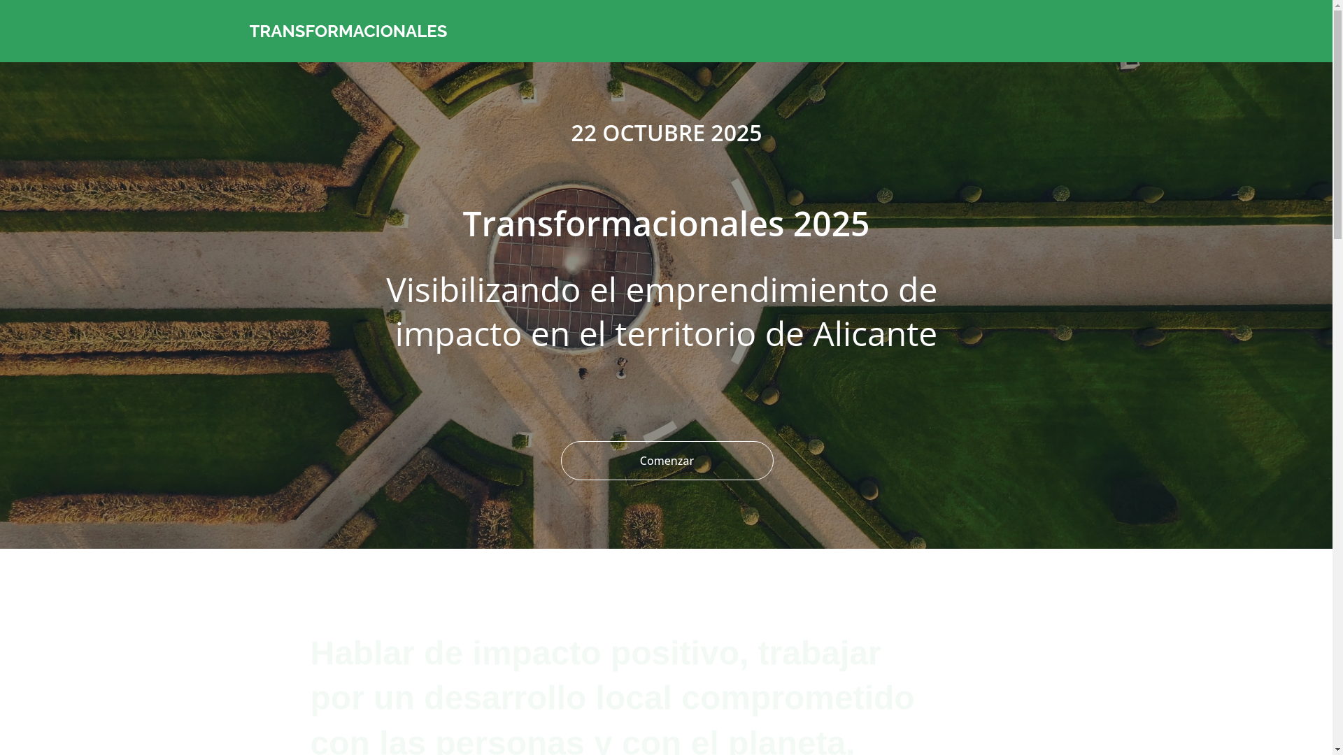 website screenshot of https://transformacionales.es/