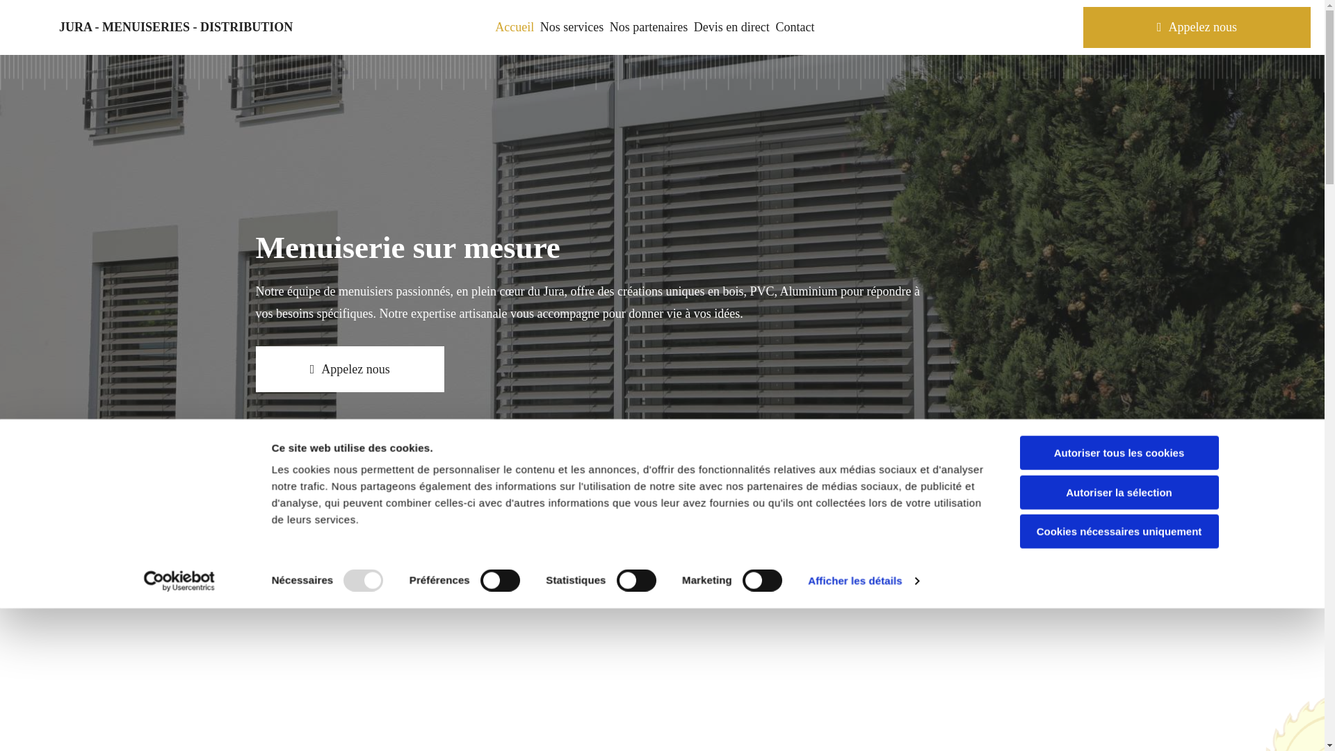 website screenshot of https://juramenuiseriesetdistribution.fr/