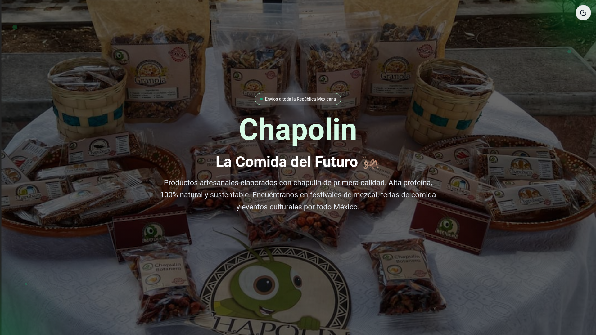 website screenshot of https://chapolin.net/
