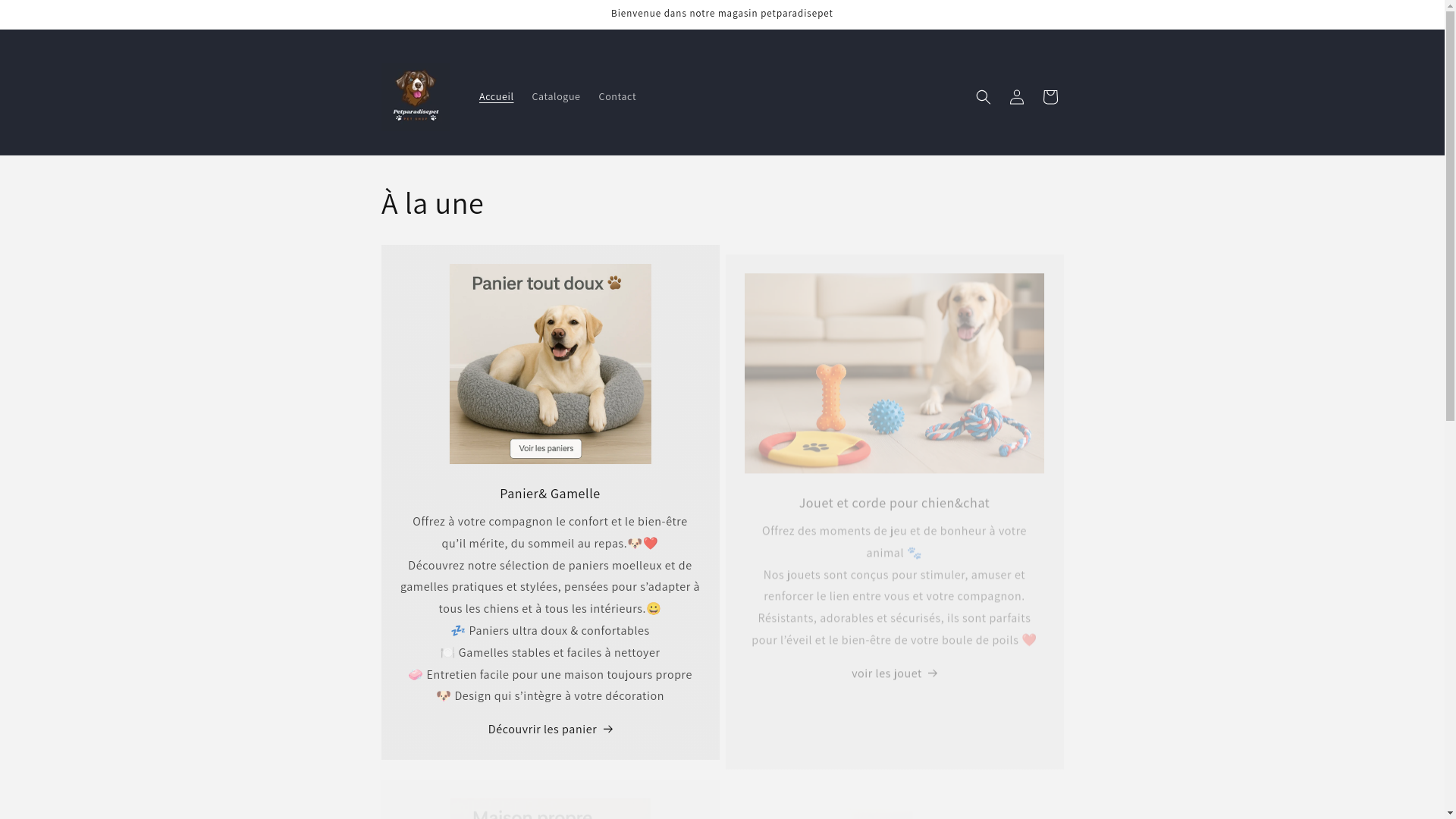 website screenshot of https://petparadisepet.com/