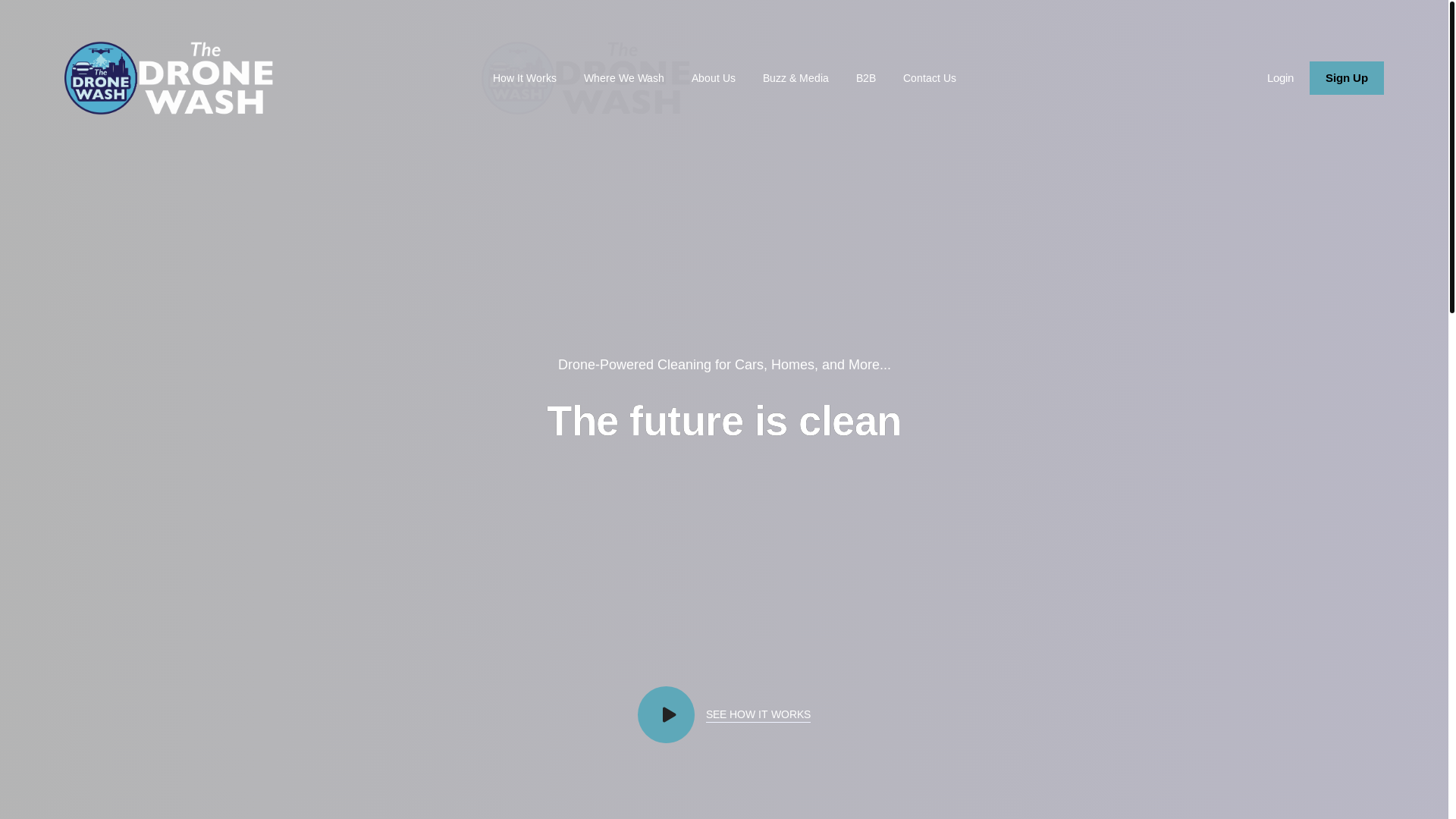 website screenshot of https://dronewash-website2.pages.dev/