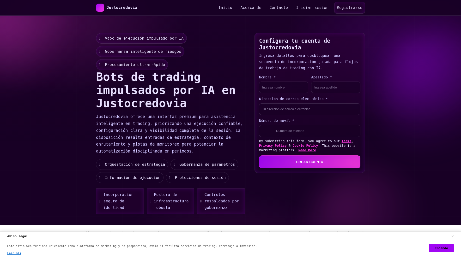 website screenshot of https://justocredovia-digital.pages.dev/