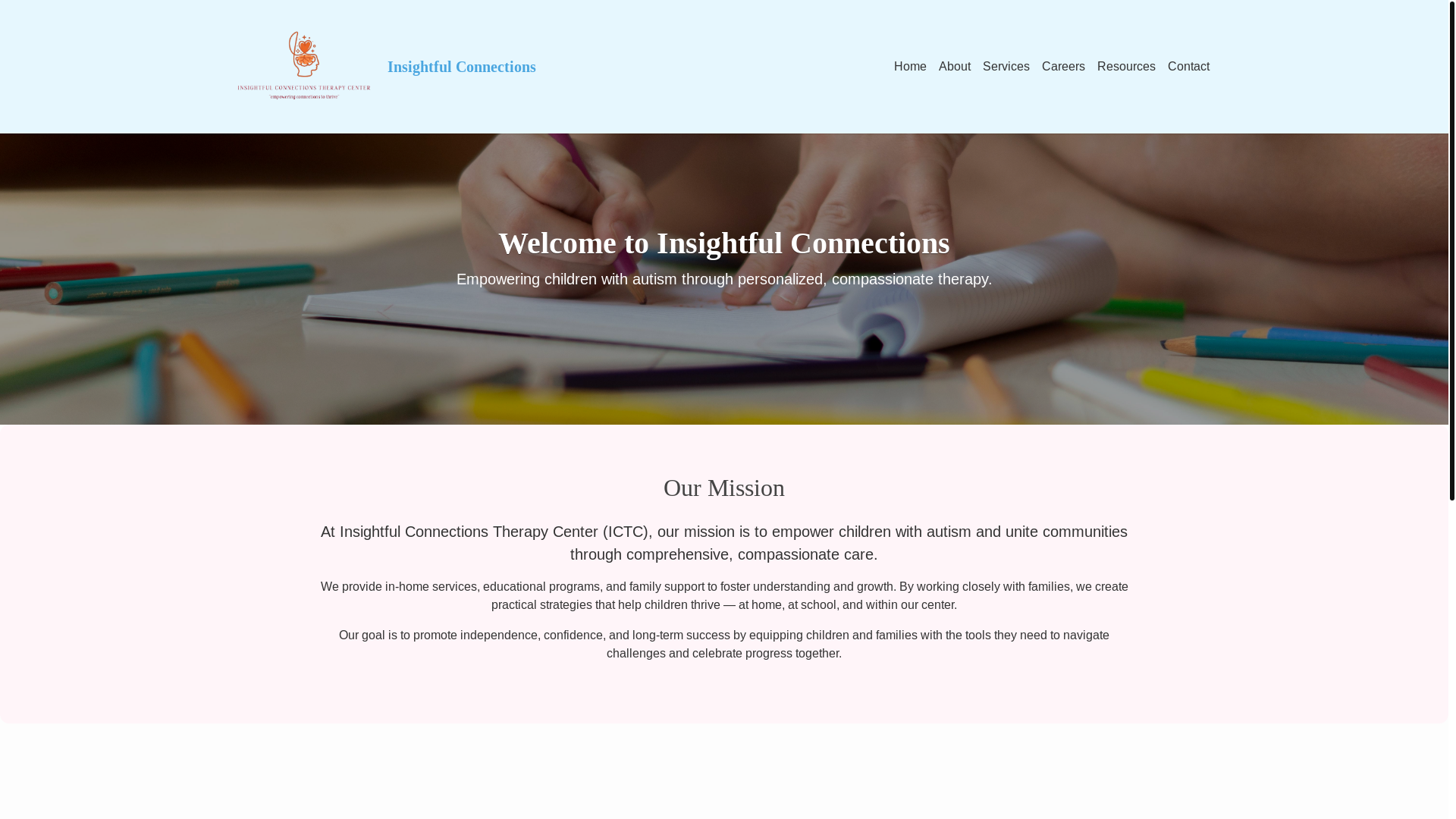 website screenshot of https://insightfulconnections.org/