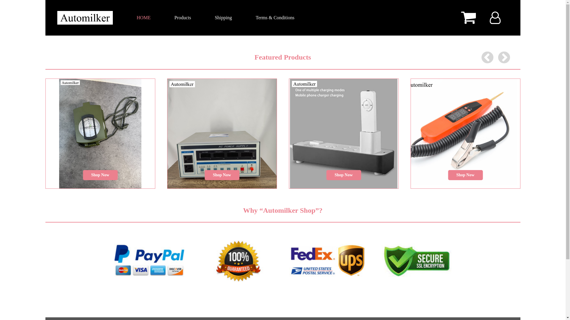 website screenshot of https://automilker.xyz/