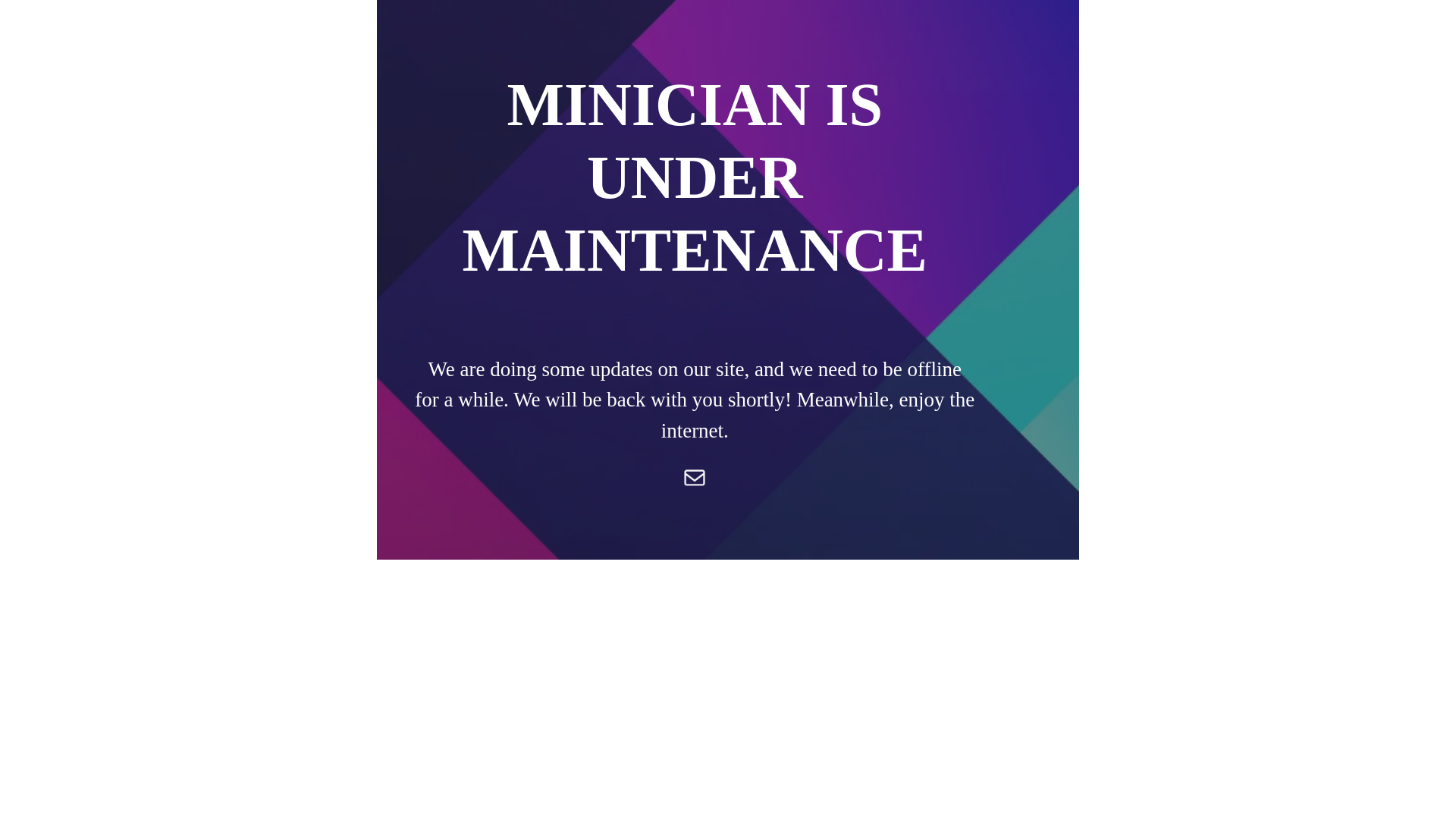 website screenshot of https://minician-maintenance.pages.dev/