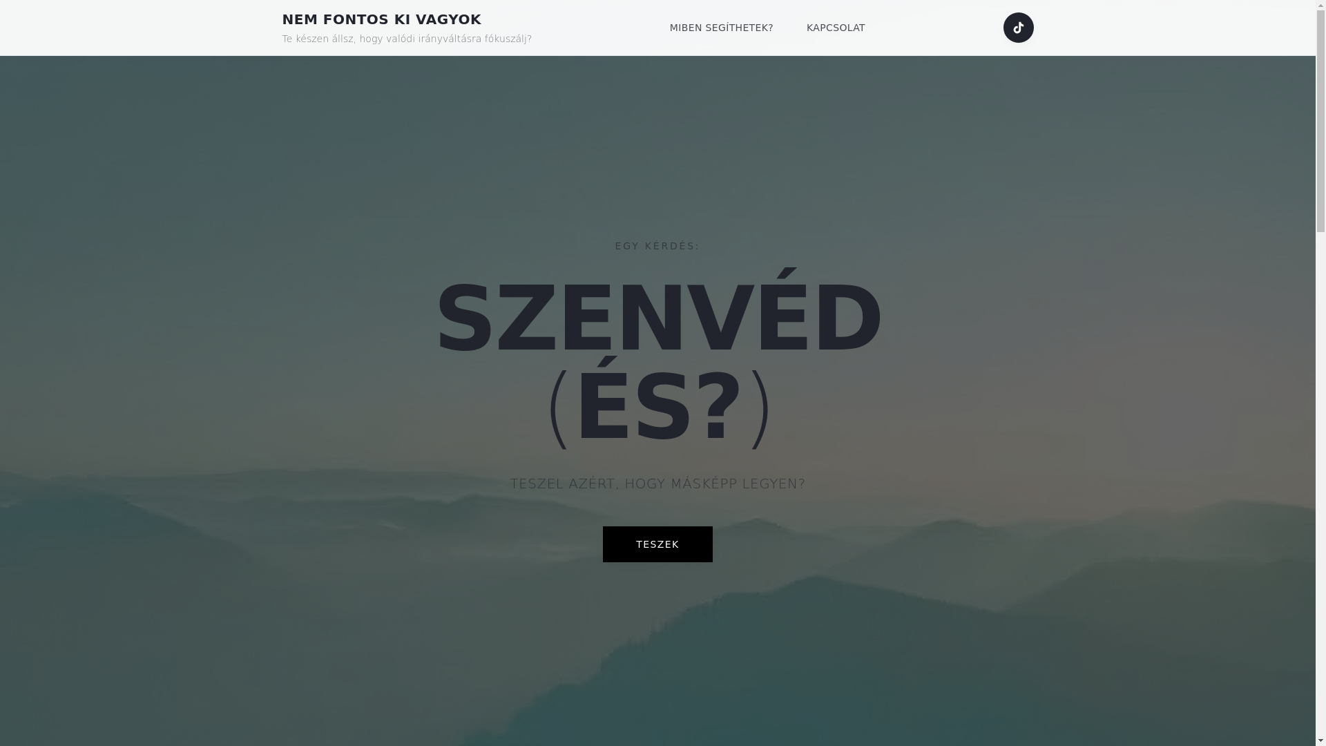 website screenshot of https://szenvedes.hu/