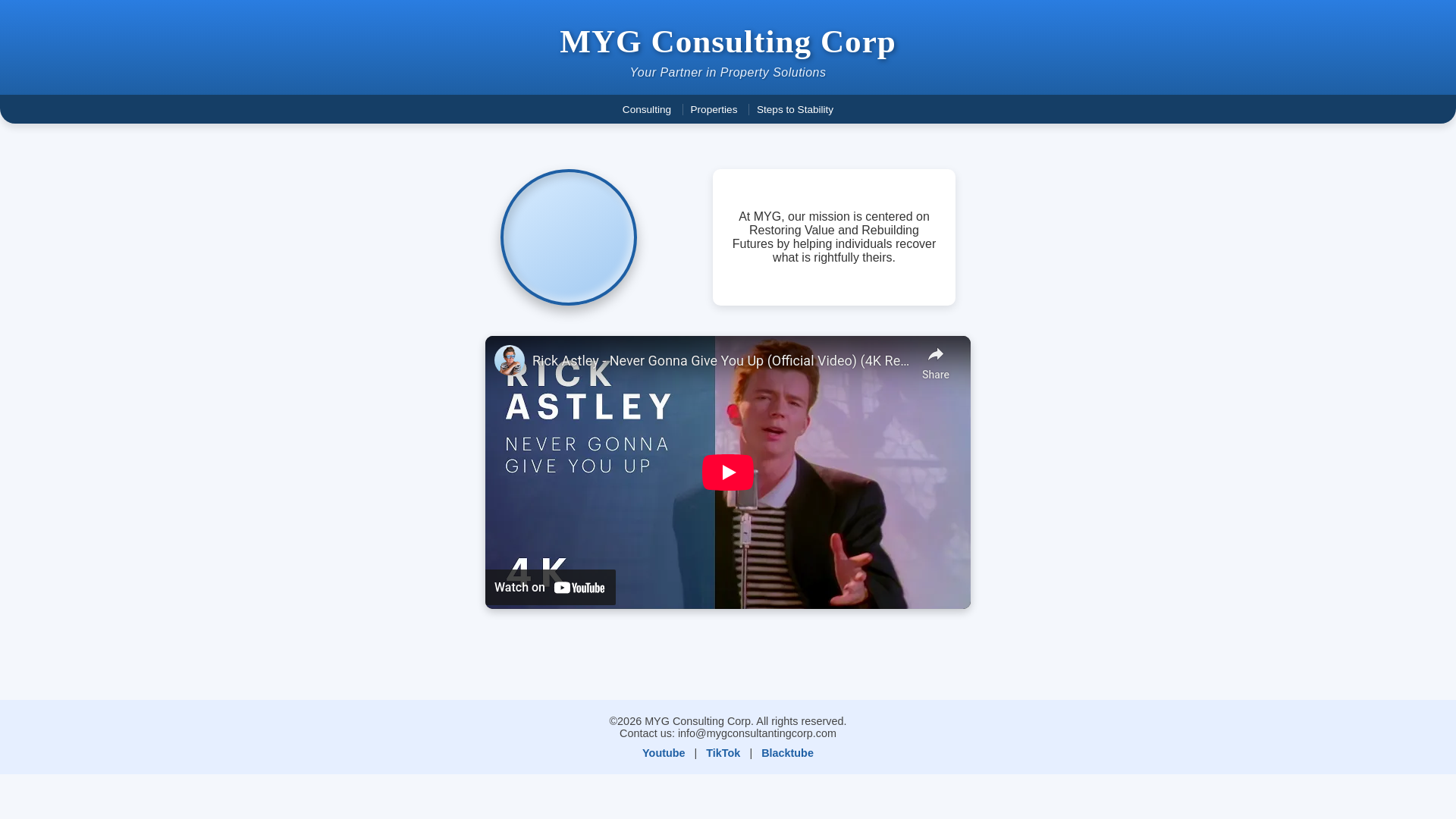 website screenshot of https://mygconsultingcorp.com/