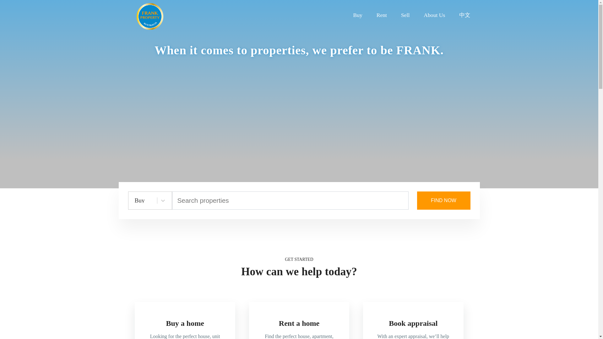 website screenshot of https://frankpropertyaustralia.online/