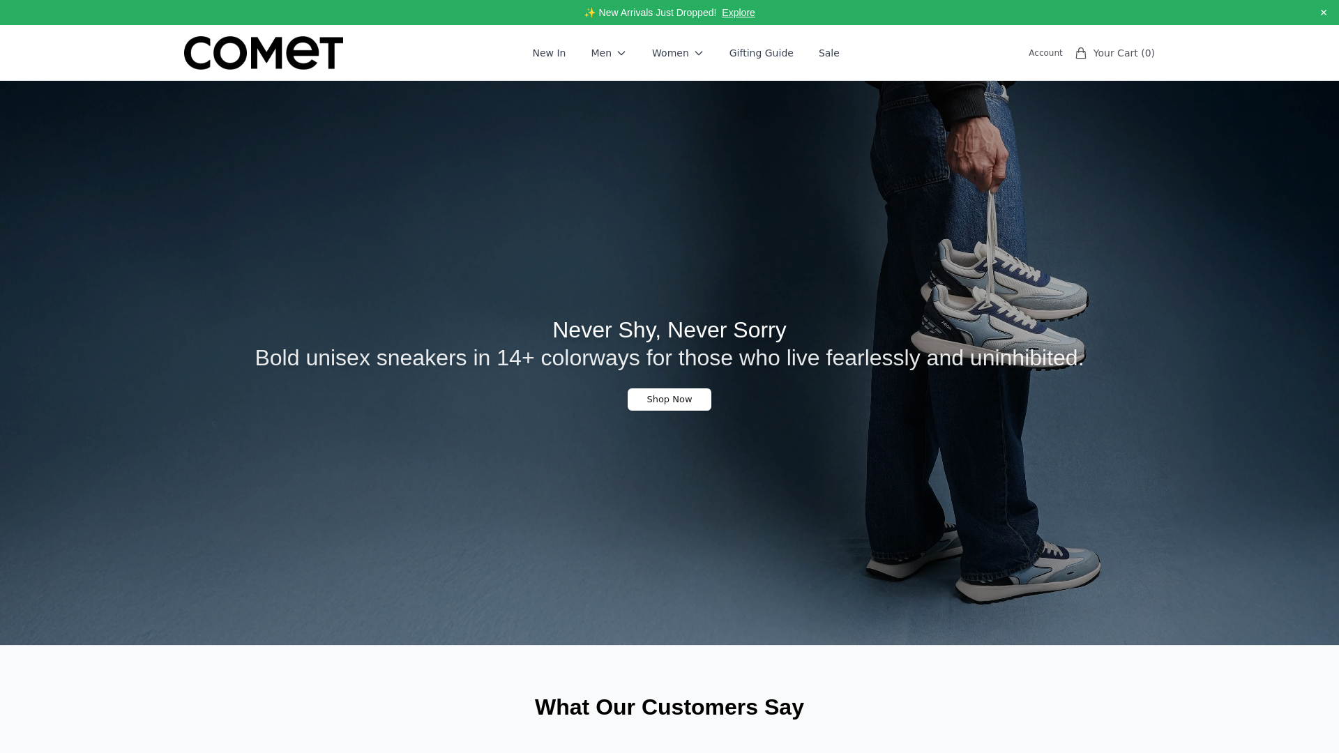 website screenshot of https://comestudio.shop/