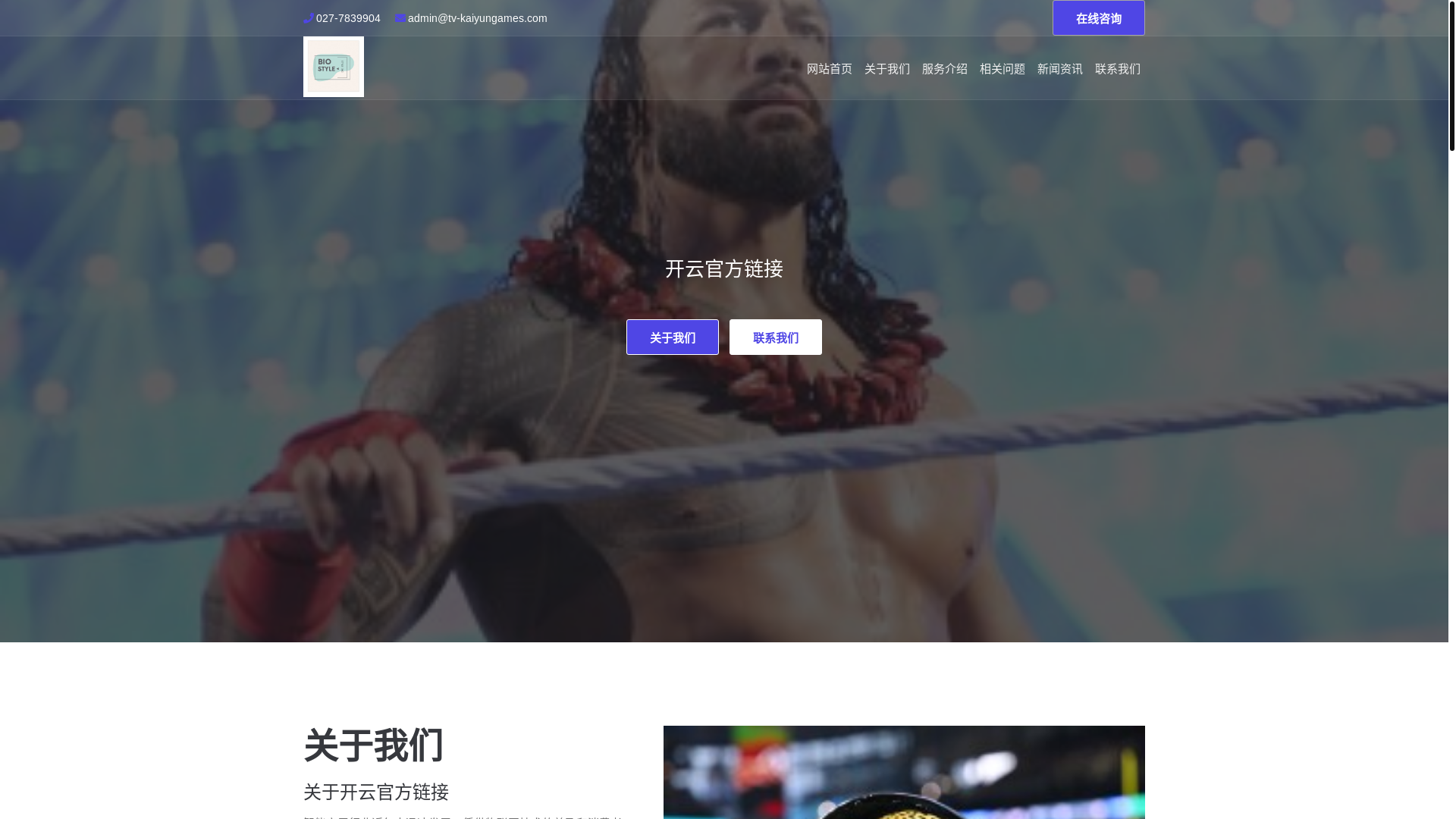 website screenshot of https://tv-kaiyungames.com/