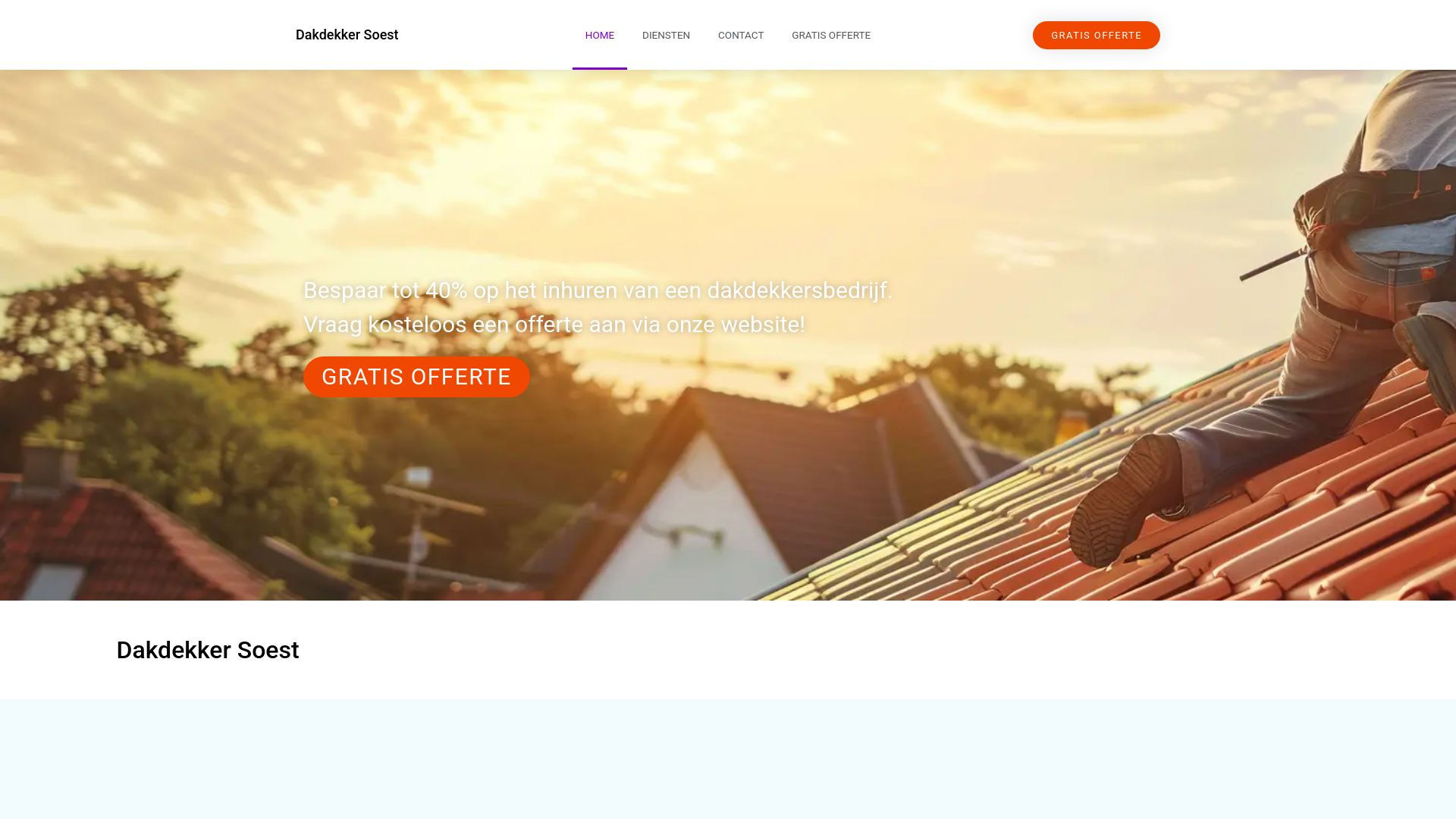 website screenshot of https://dakdekkersoest.net/