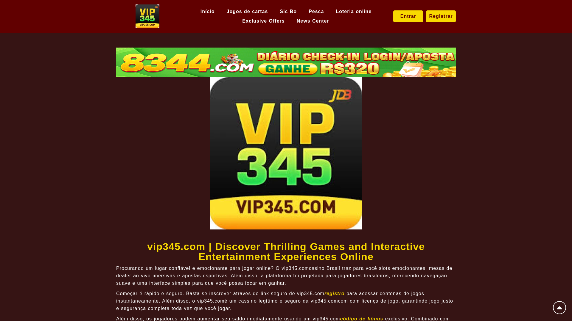 website screenshot of https://vip345get.com
