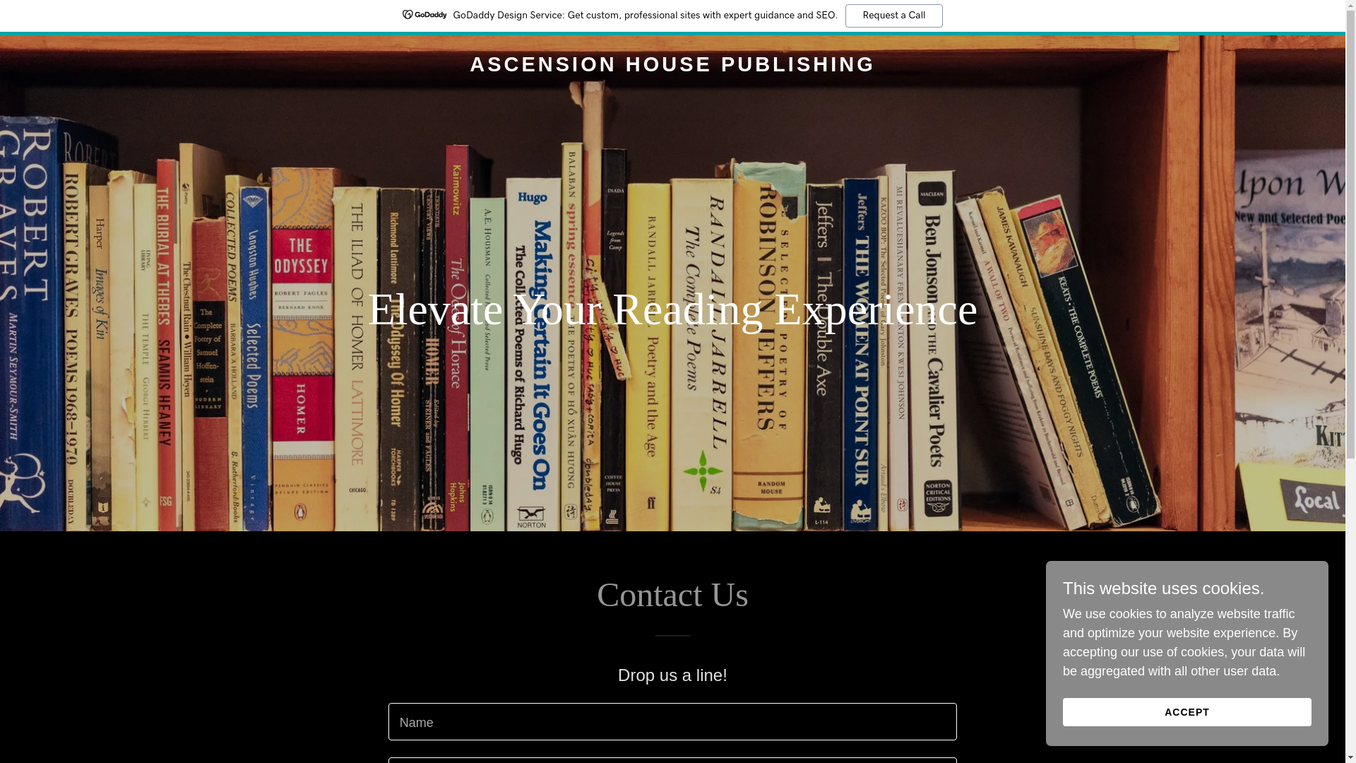 website screenshot of https://ascensionhousepublishing.com/