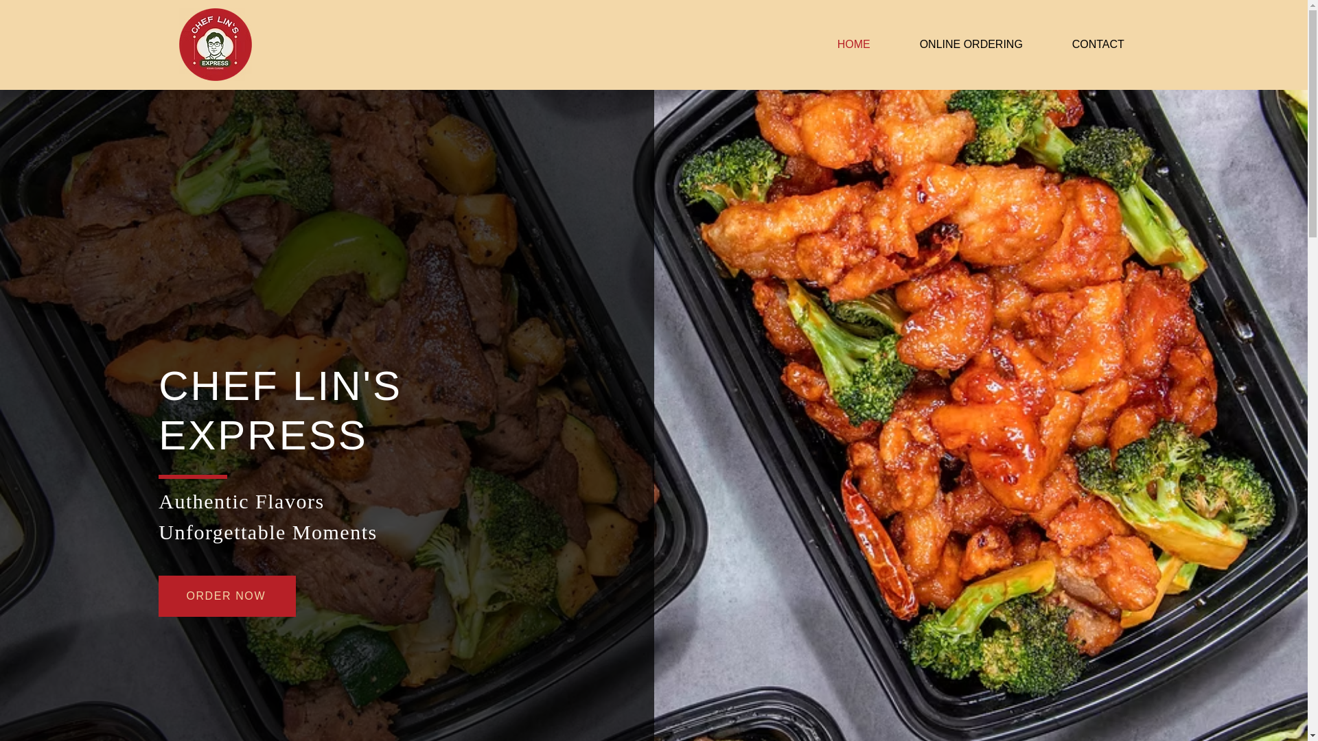 website screenshot of https://cheflinsexpress.com/