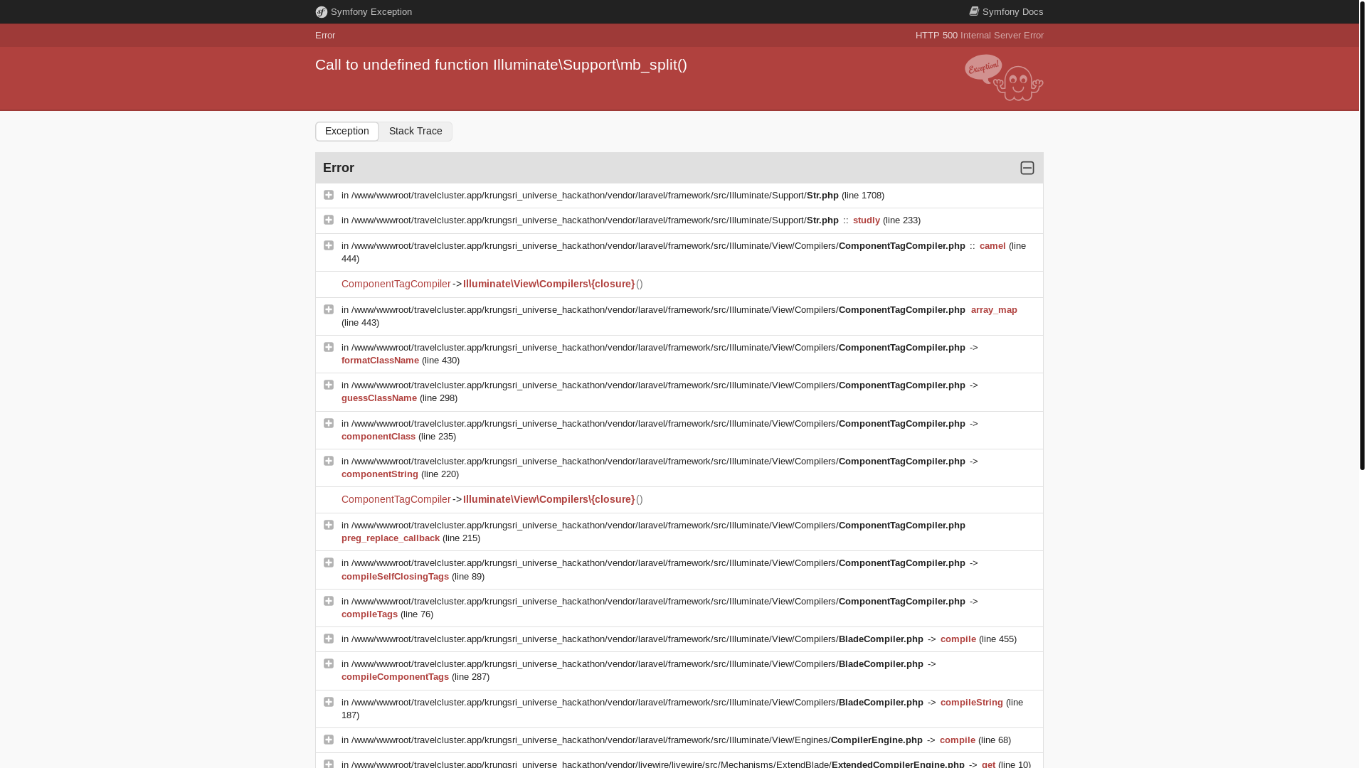 website screenshot of https://travelcluster.app/