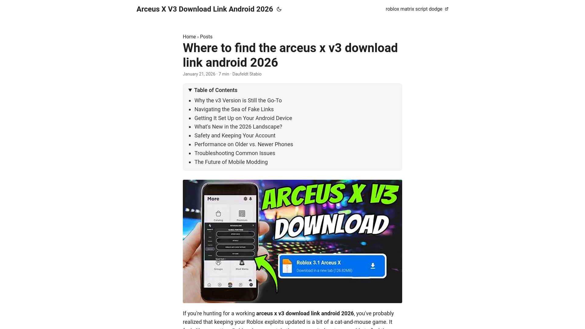 website screenshot of https://arceus-x-v3-download-link-android-2026.pages.dev/
