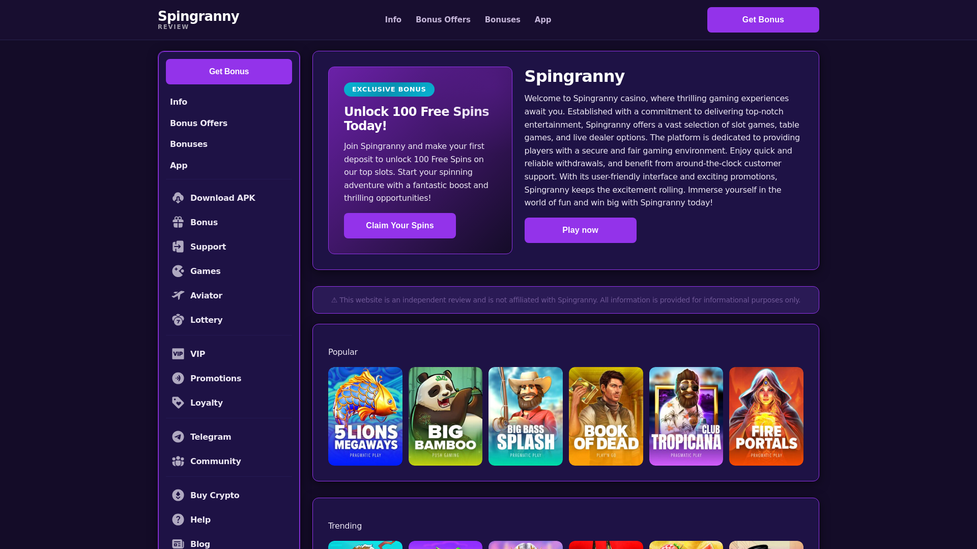 website screenshot of https://spingranny-us.pages.dev/