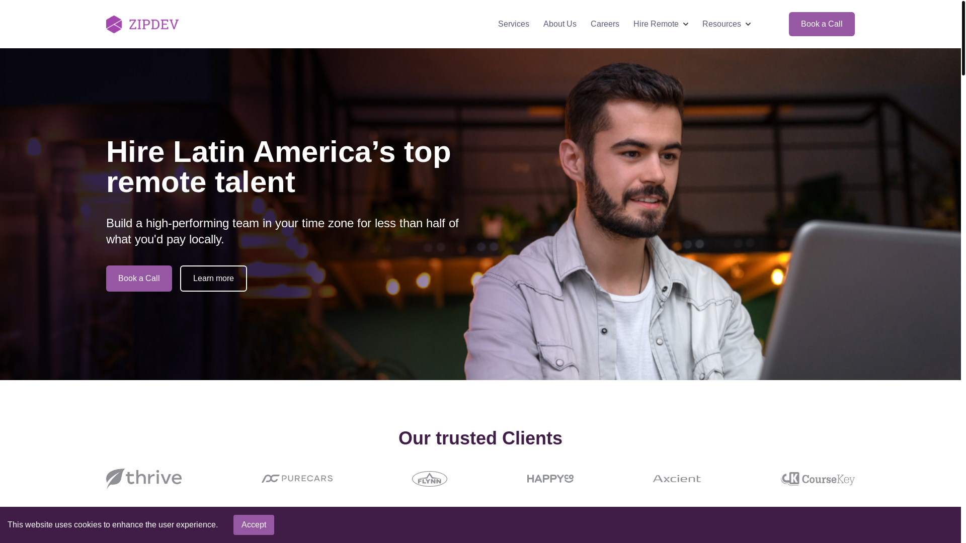 website screenshot of https://hiredigitaltalent.info/