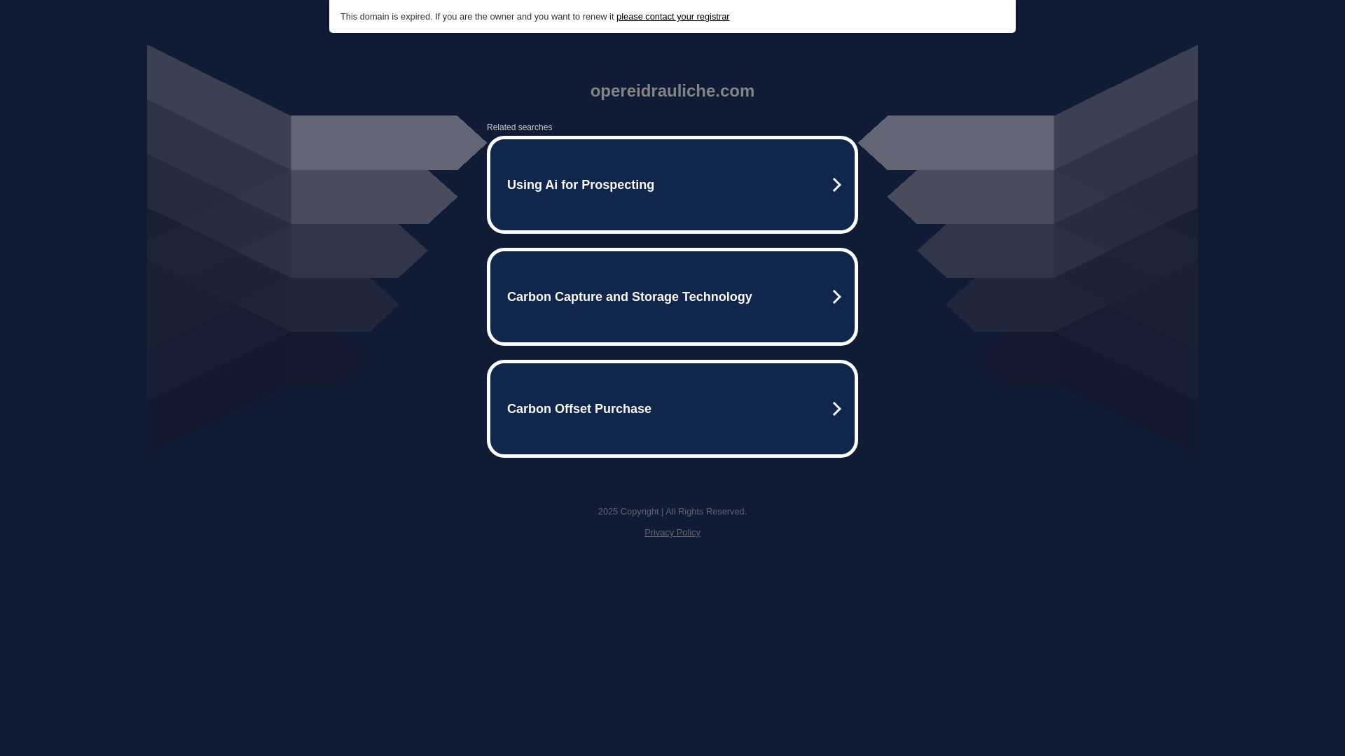 website screenshot of https://opereidrauliche.com/